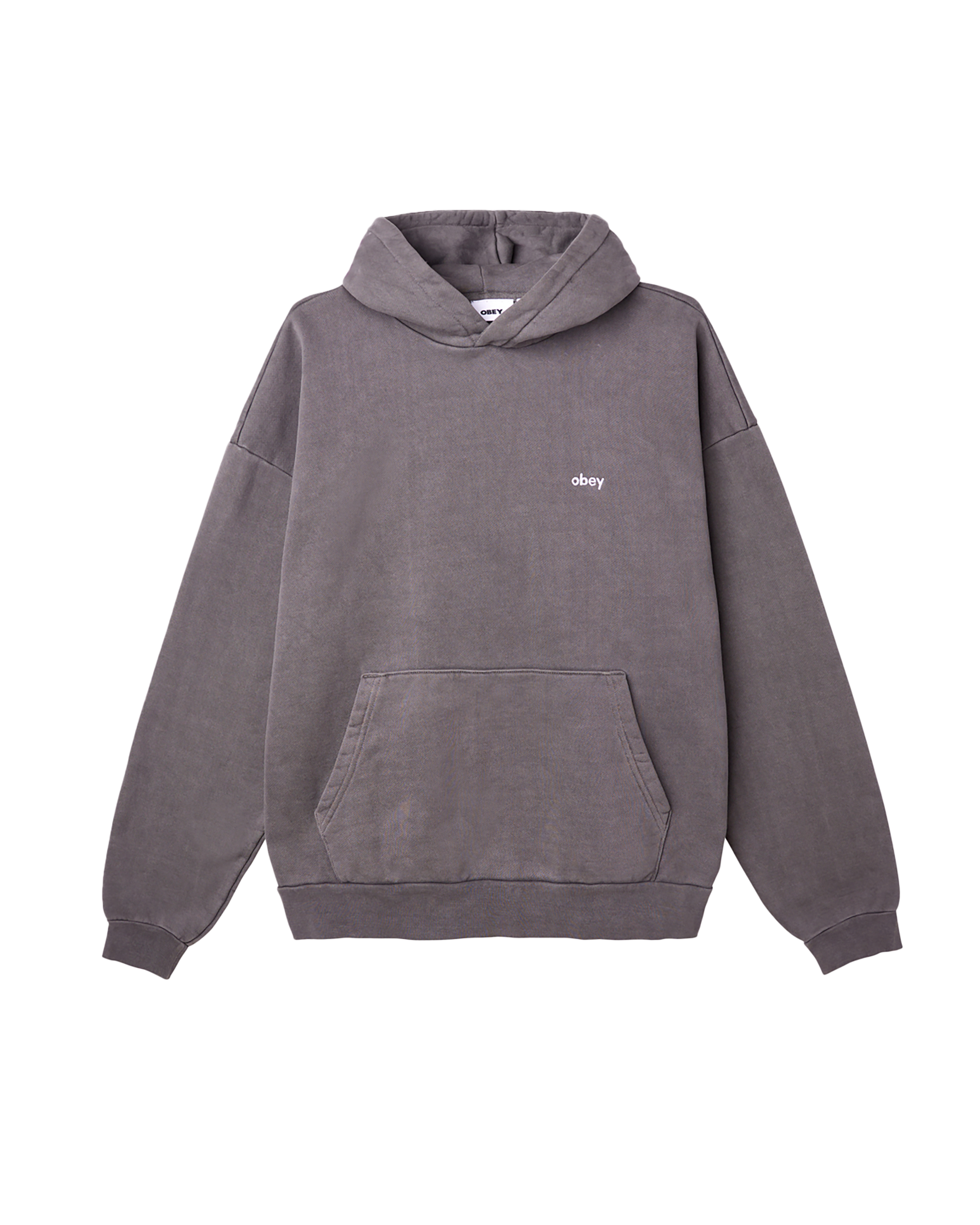 OBEY FELPA LOWERCASE PIGMENT Nero digitale