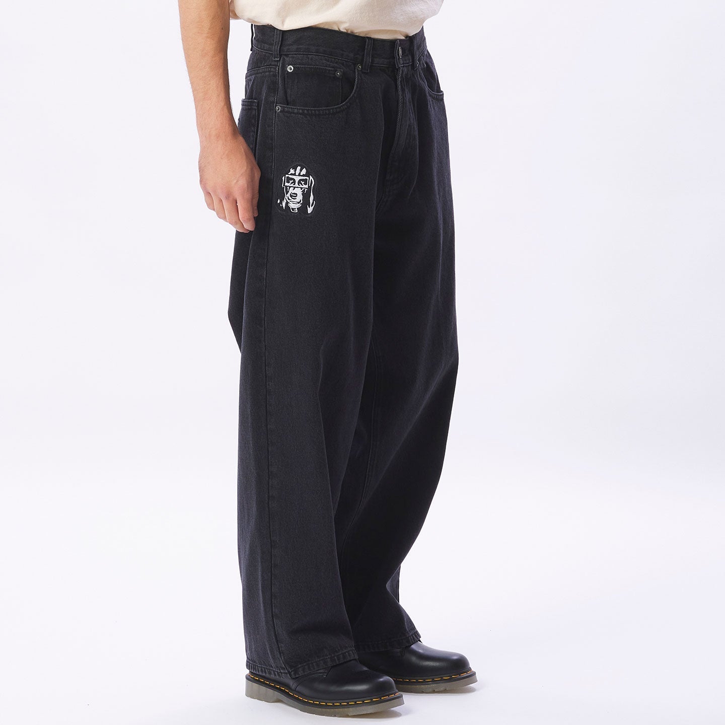 OBEY BIGWIG KINGPIN BAGGY DENIM nero 