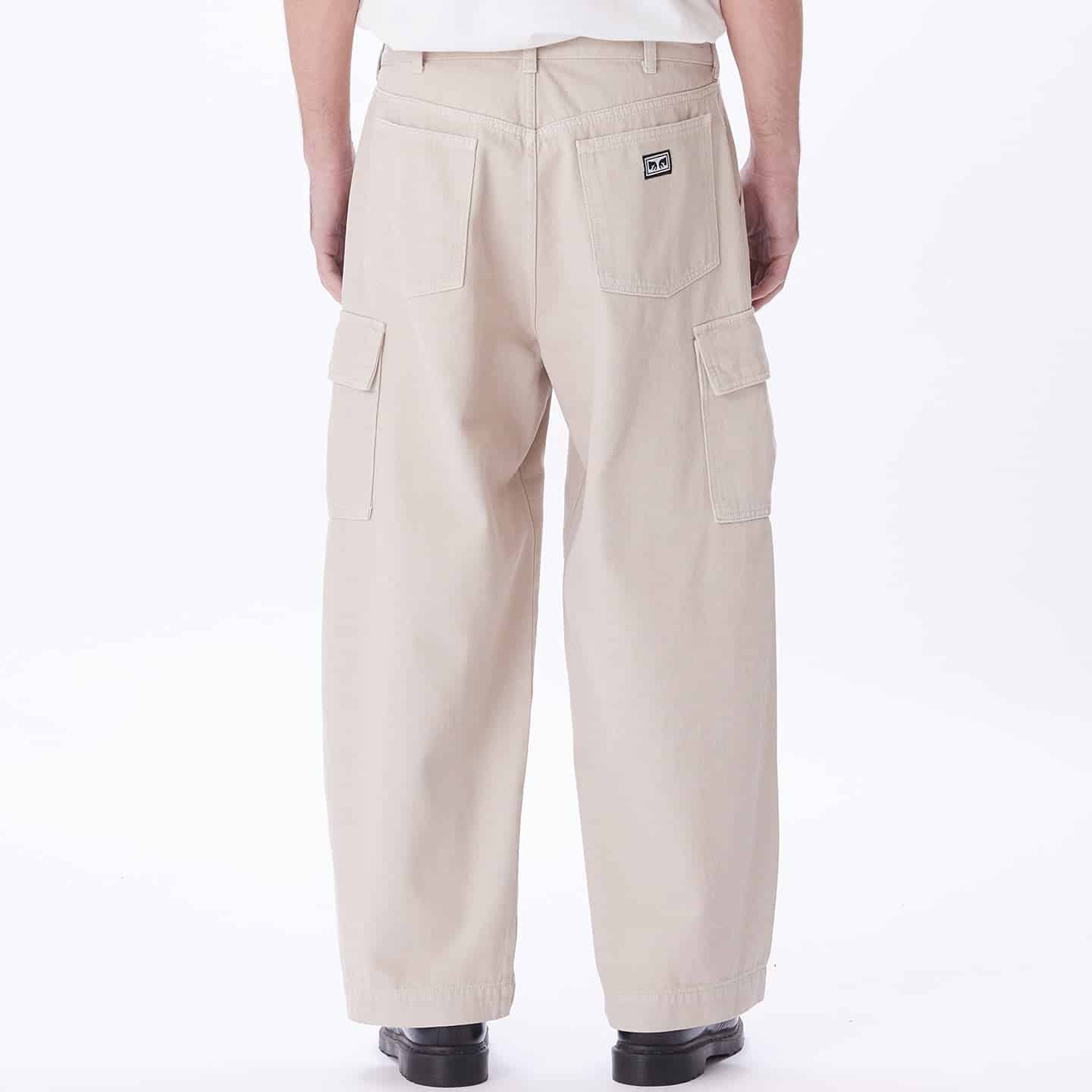 PANTALONI CARGO IN DENIM OBEY BIGWIG Clay 