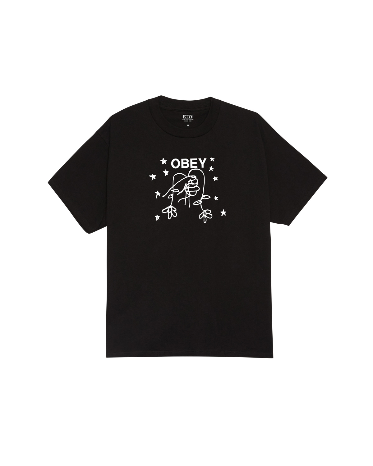 T-SHIRT OBEY Obey New Life vintage nera