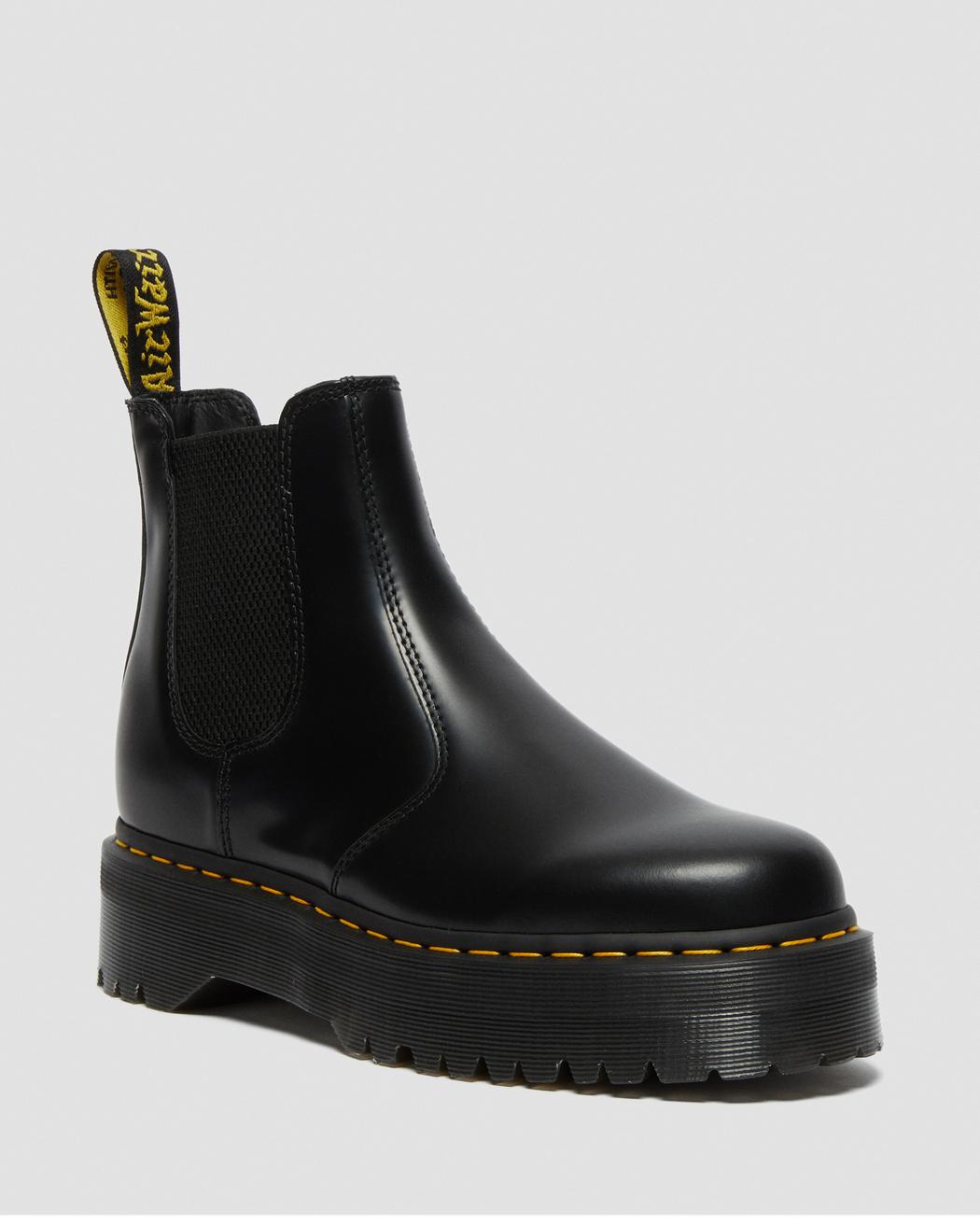 DR MARTENS STIVALETTI CHELSEA DI PELLE 2976 CON PIATTAFORMA
