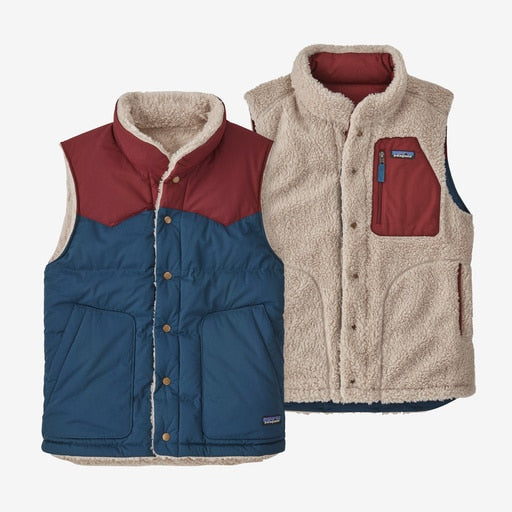 Gilet reversibile in piumino PATAGONIA da uomo TIDEPOOL BLUE 
