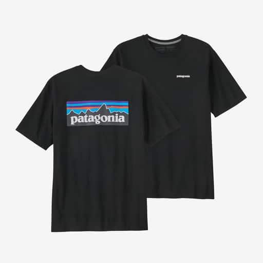 PATAGONIA Maglietta Responsabili-Tee® con logo P-6 da uomo, nera 