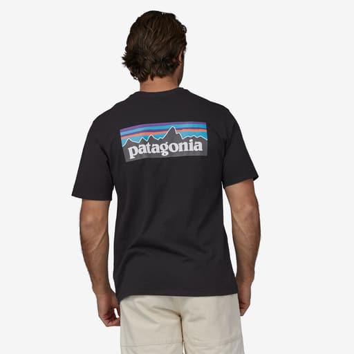 PATAGONIA Maglietta Responsabili-Tee® con logo P-6 da uomo, nera 