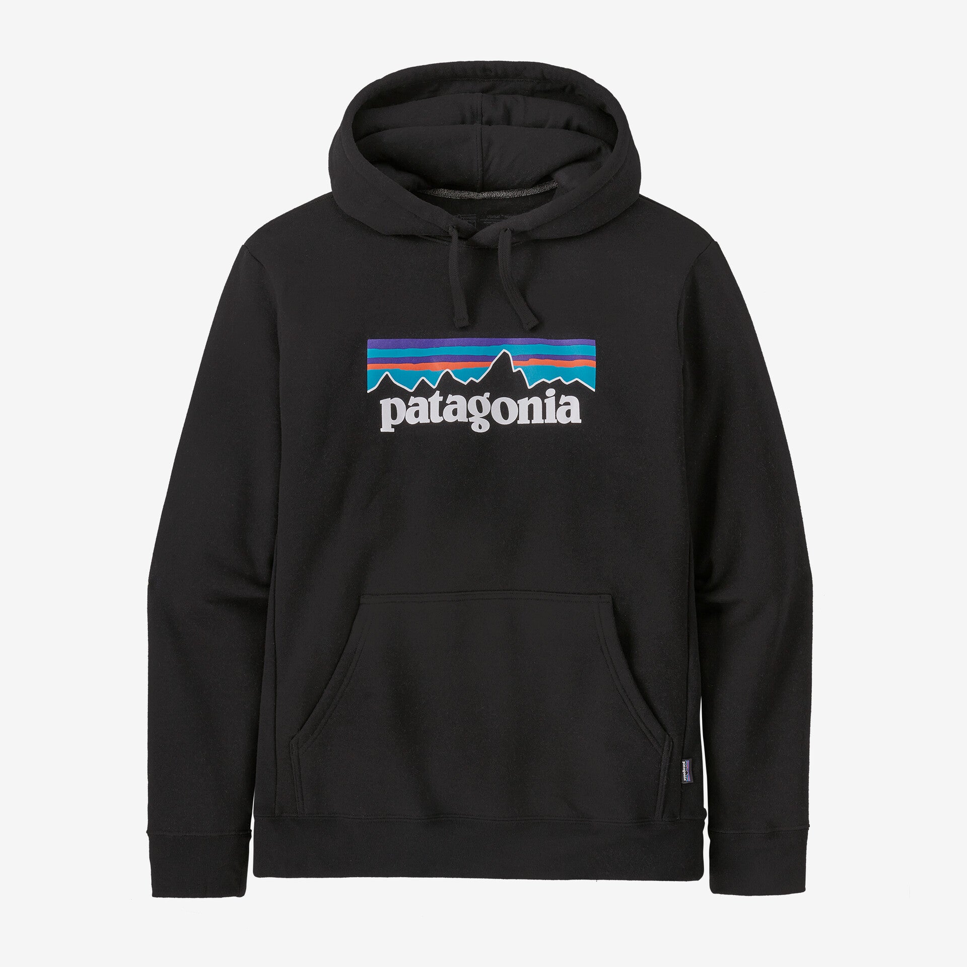 Felpa con cappuccio PATAGONIA P-6 Logo Uprisal nera 