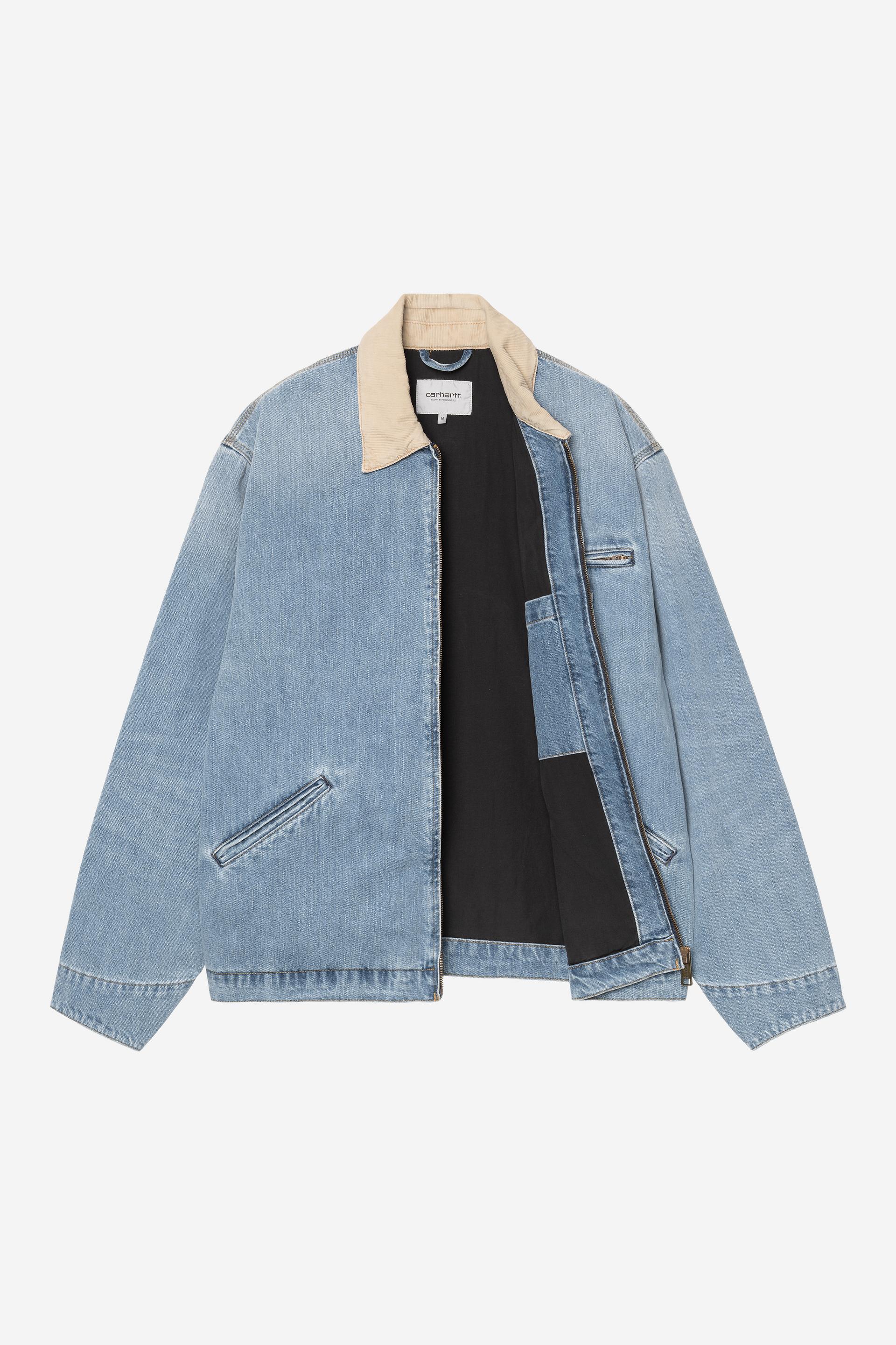 CARHARTT WIP OG Detroit Jacket Blue / Dusty H Brown Burst washed