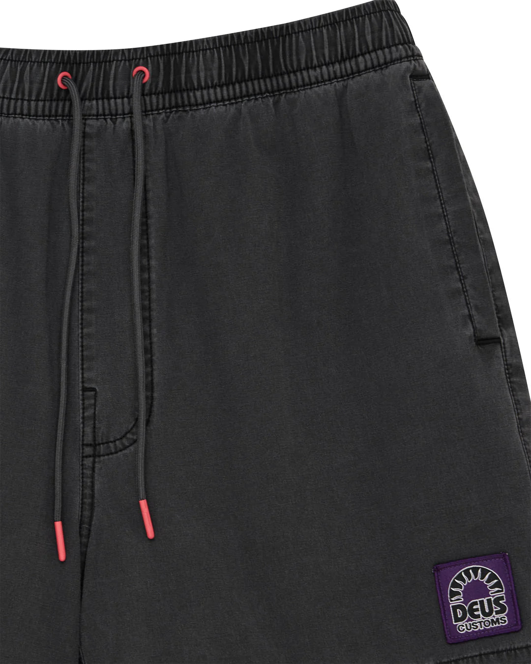 DEUS EX MACHINA Shorts Sandbar Garment Dyed Mesh Anthracite