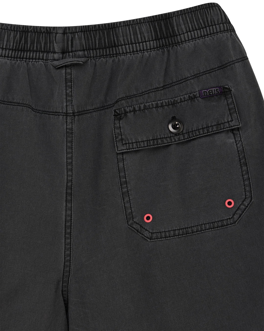 DEUS EX MACHINA Shorts Sandbar Garment Dyed Mesh Anthracite