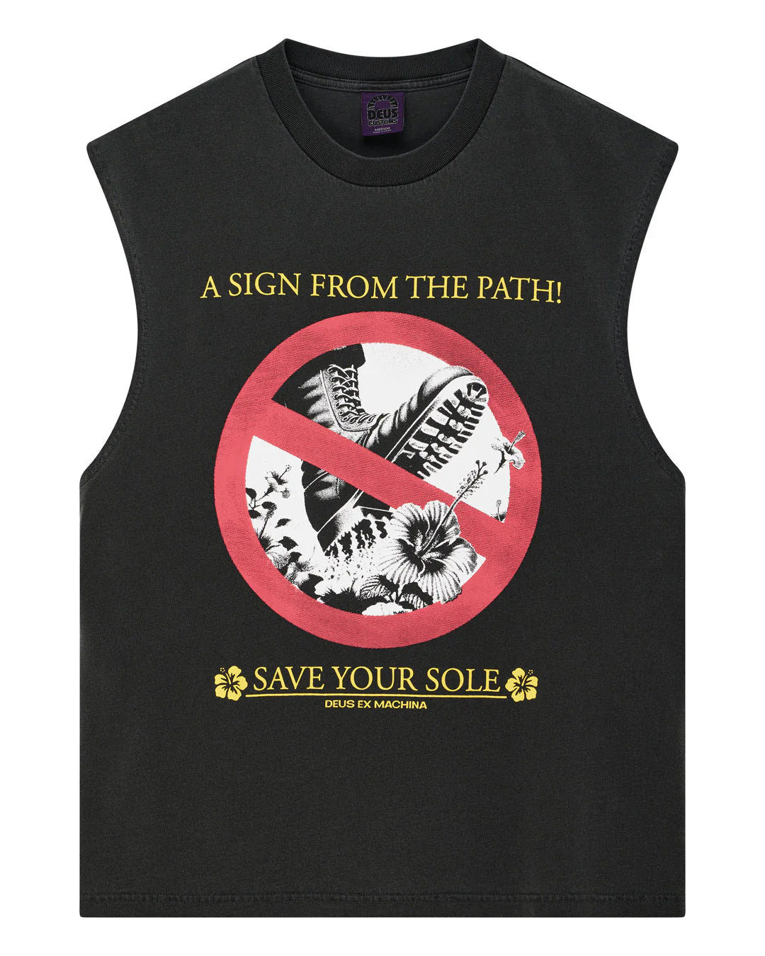 DEUS EX MACHINA T-shirt Smanicata Save Your Sole Anthracite