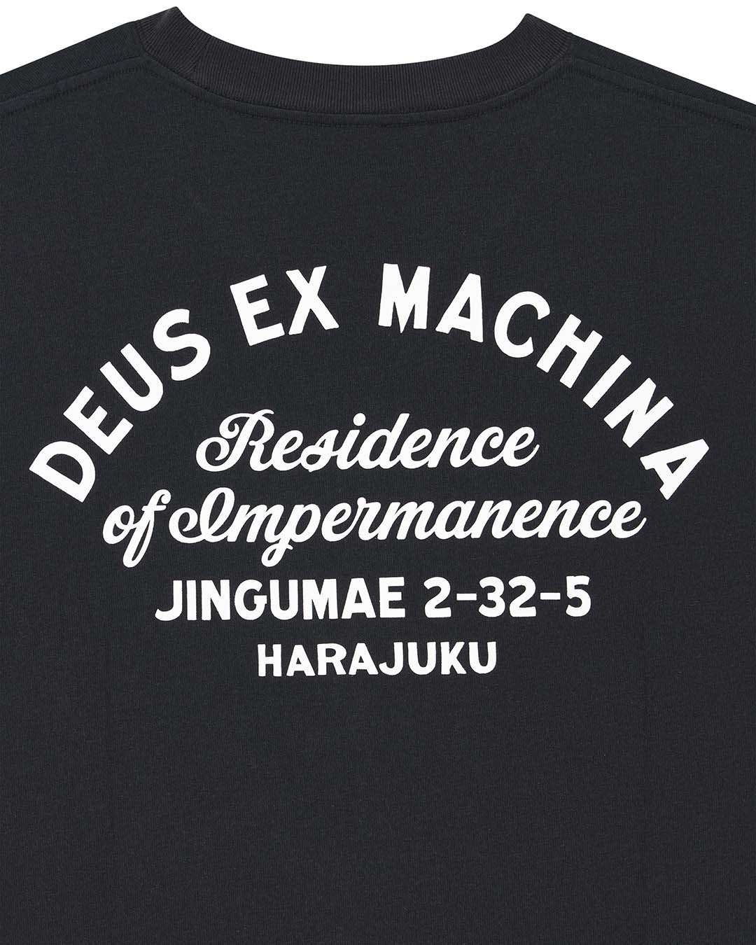 DEUS EX MACHINA T-shirt Harajuku Sign Black