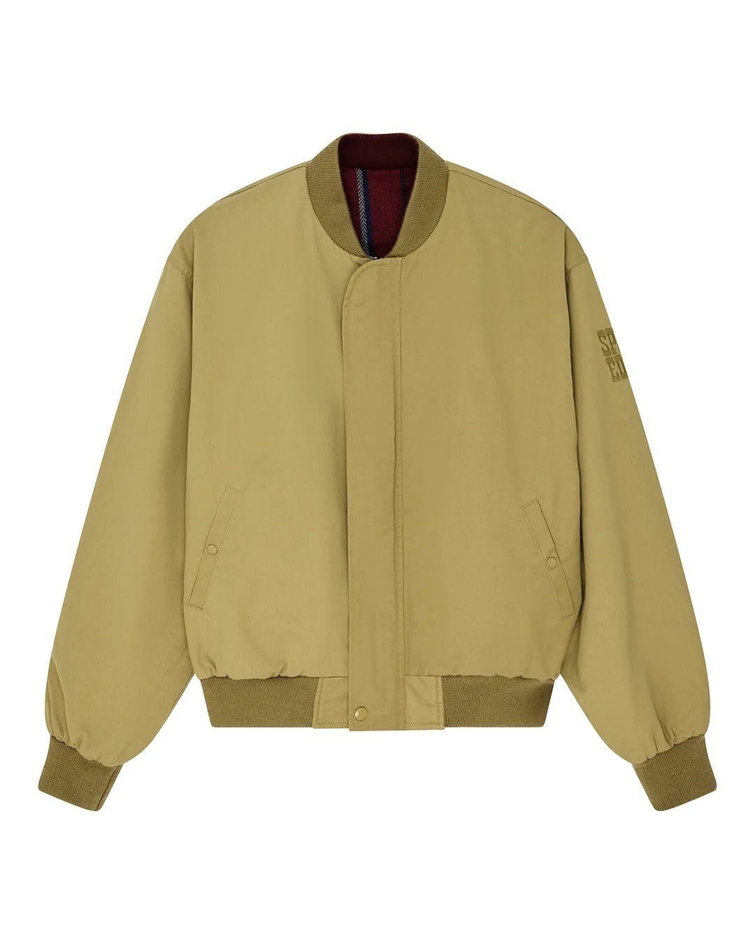 DEUS EX MACHINA Pendula Reversible Jacket Willow Green-Blanket Red