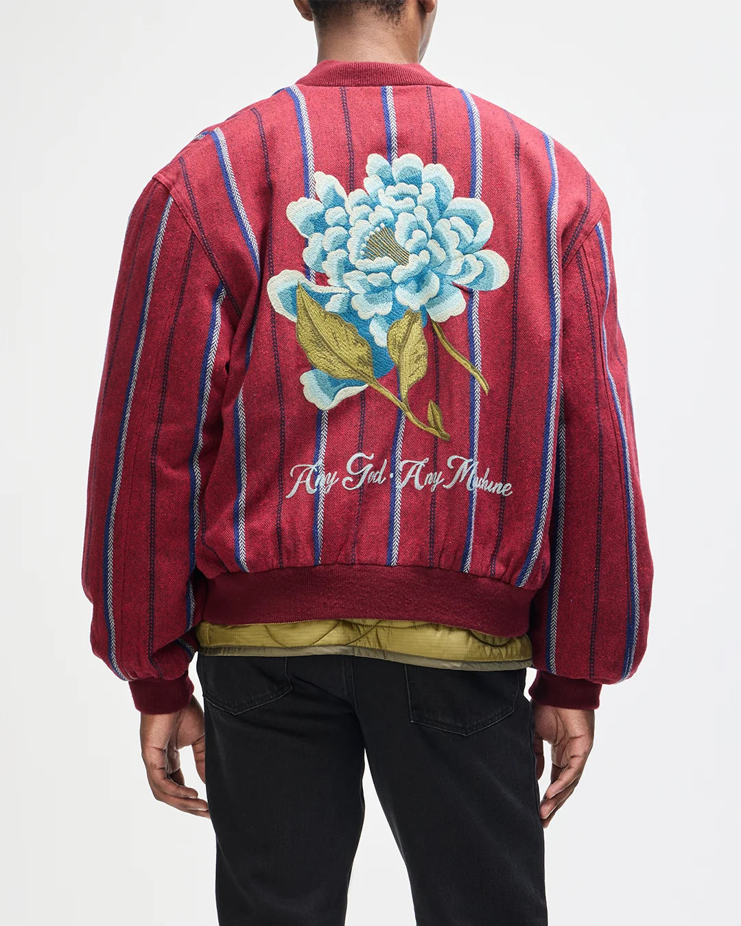 DEUS EX MACHINA Pendula Reversible Jacket Willow Green-Blanket Red