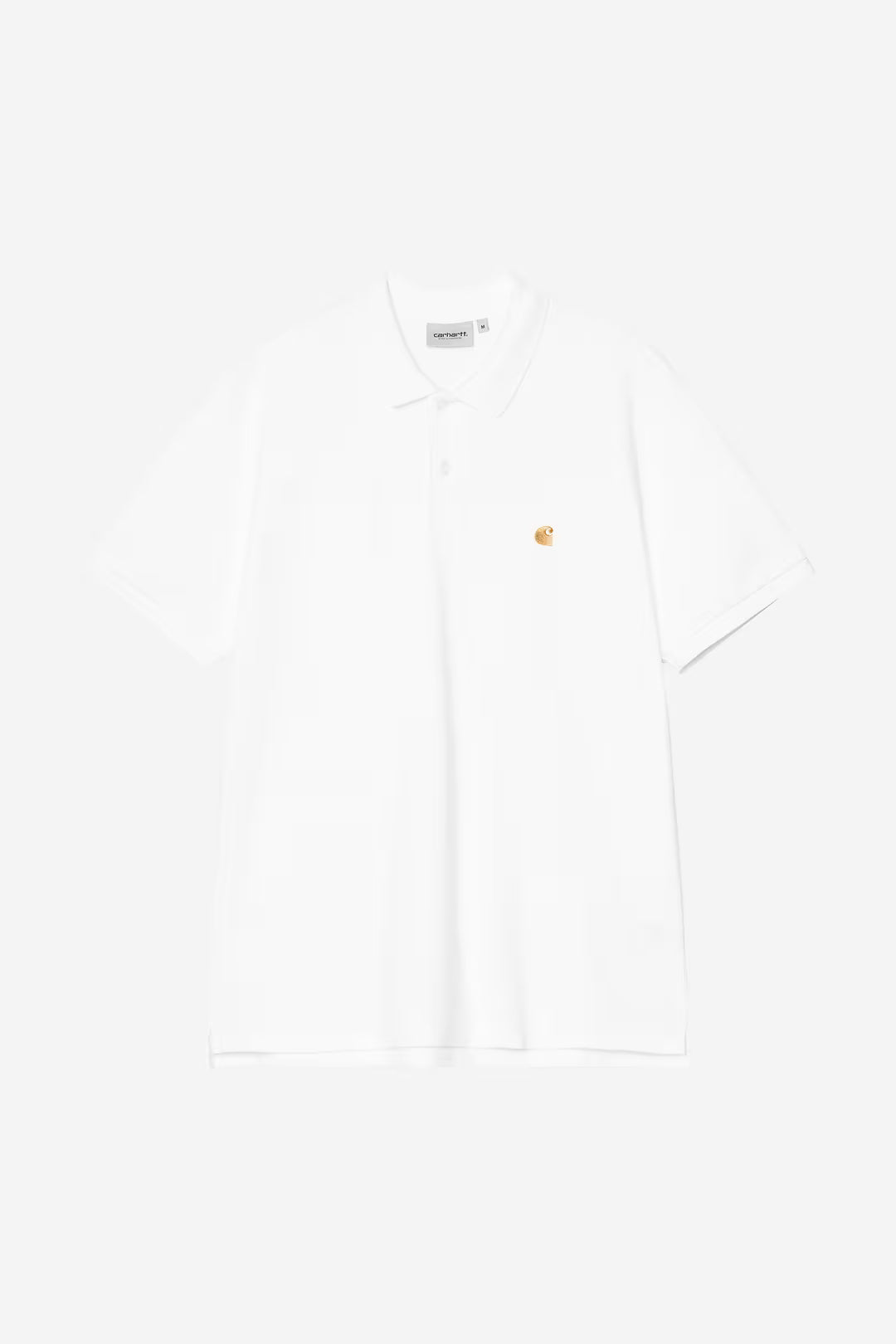 CARHARTT WIP S/S Chase Pique Polo White / Gold
