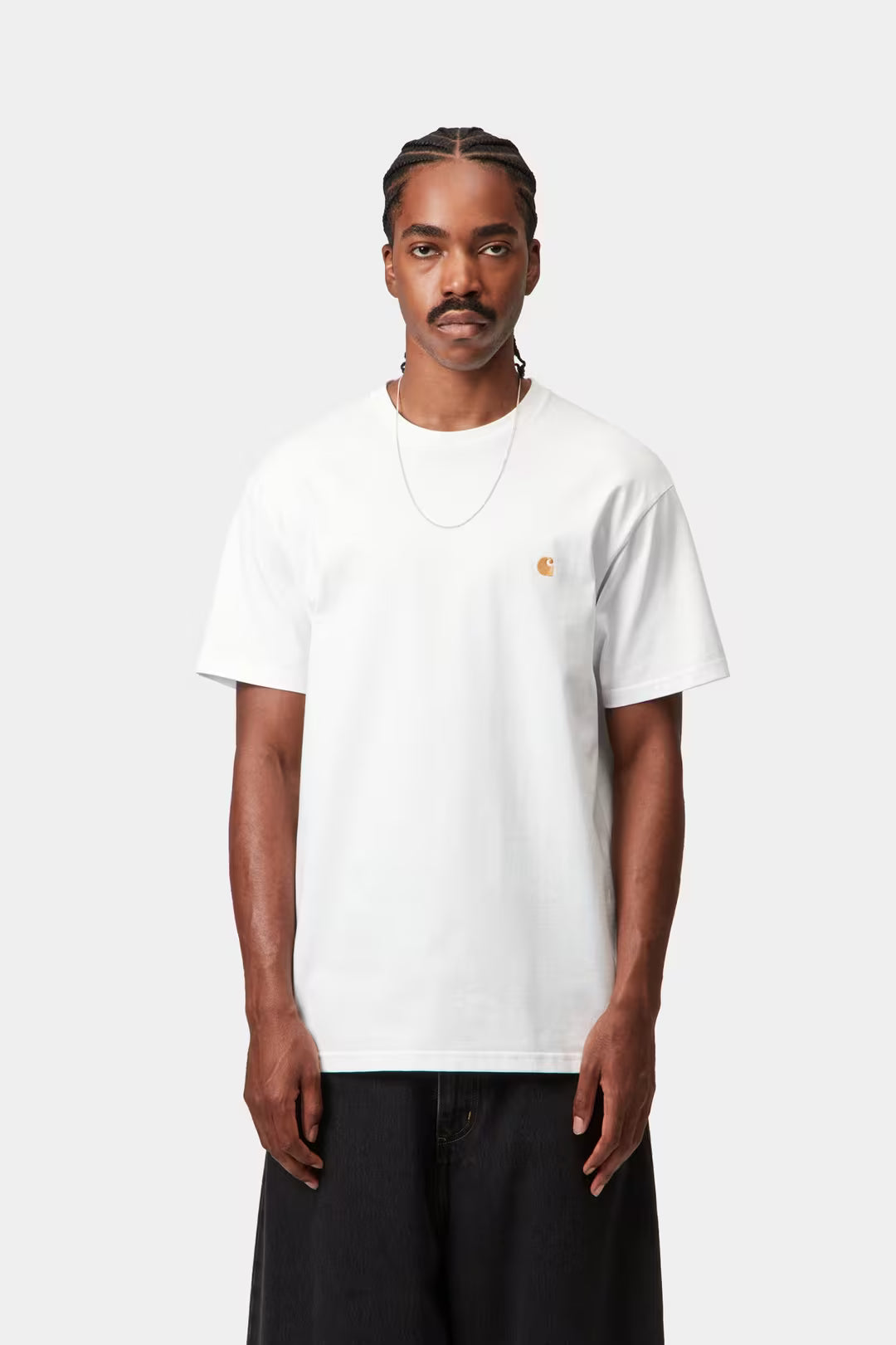 CARHARTT WIP S/S Chase T-Shirt White / Gold