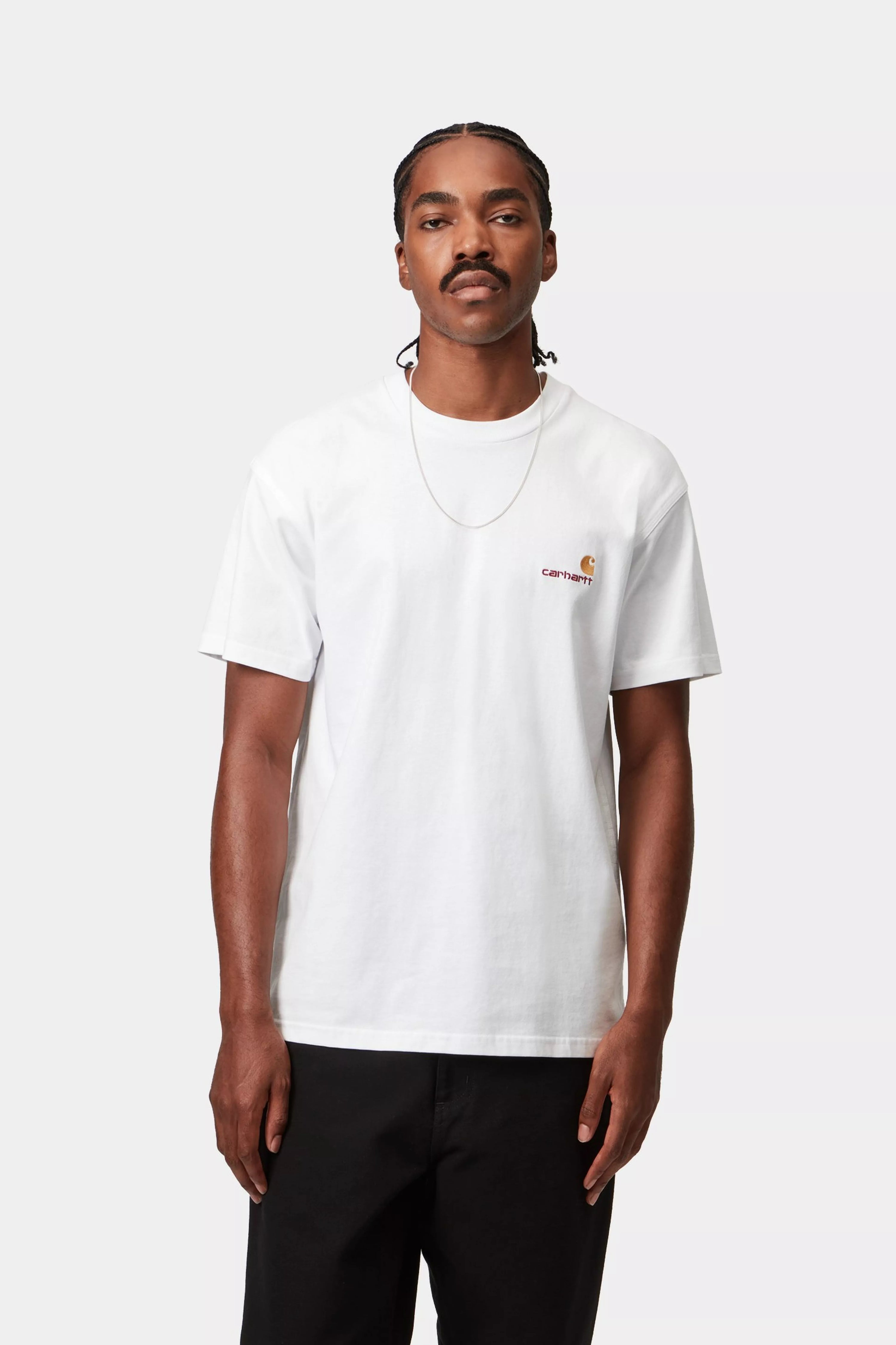 CARHARTT WIP S/S American Script T-Shirt White