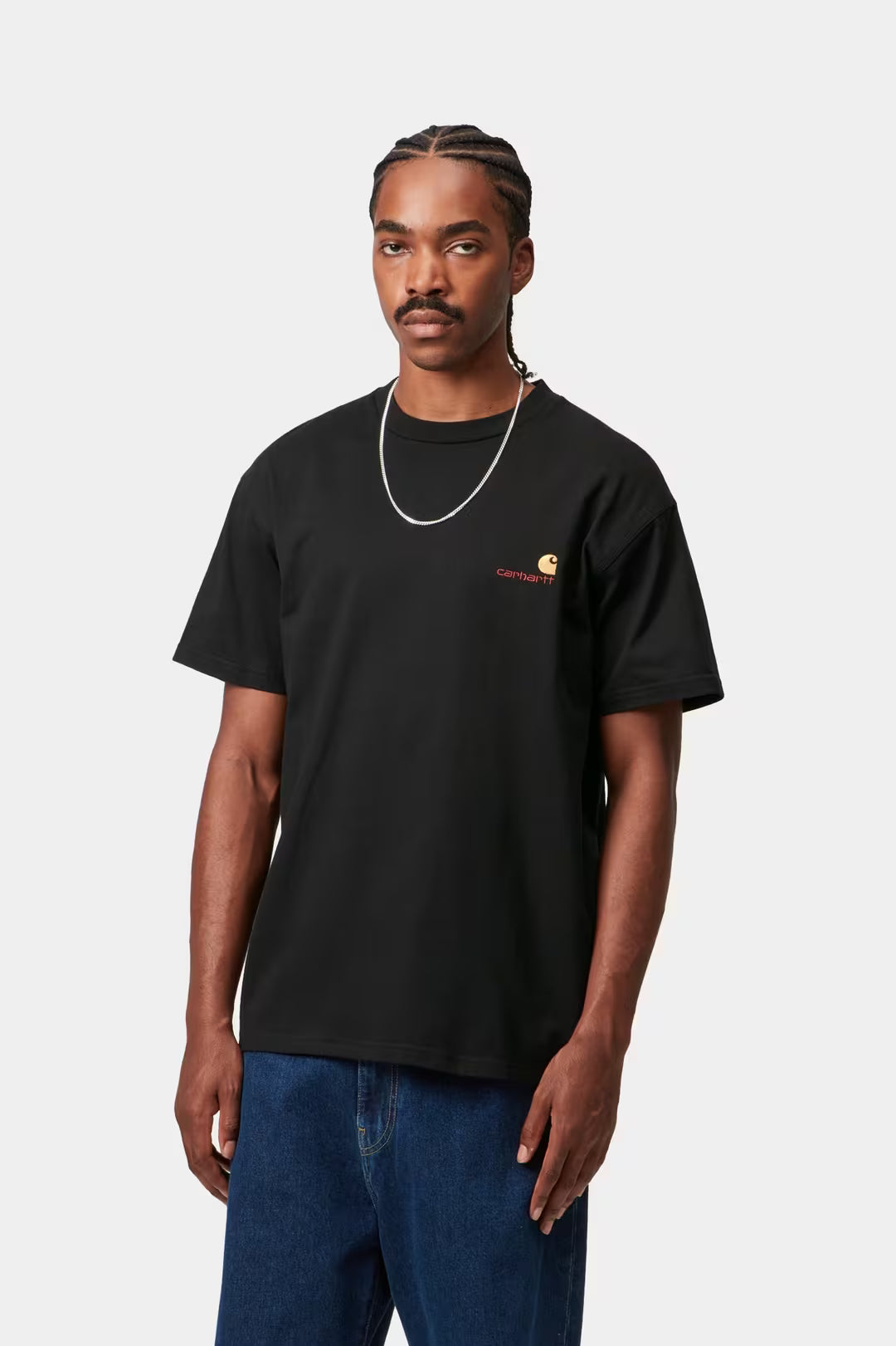 CARHARTT WIP S/S American Script T-Shirt Black