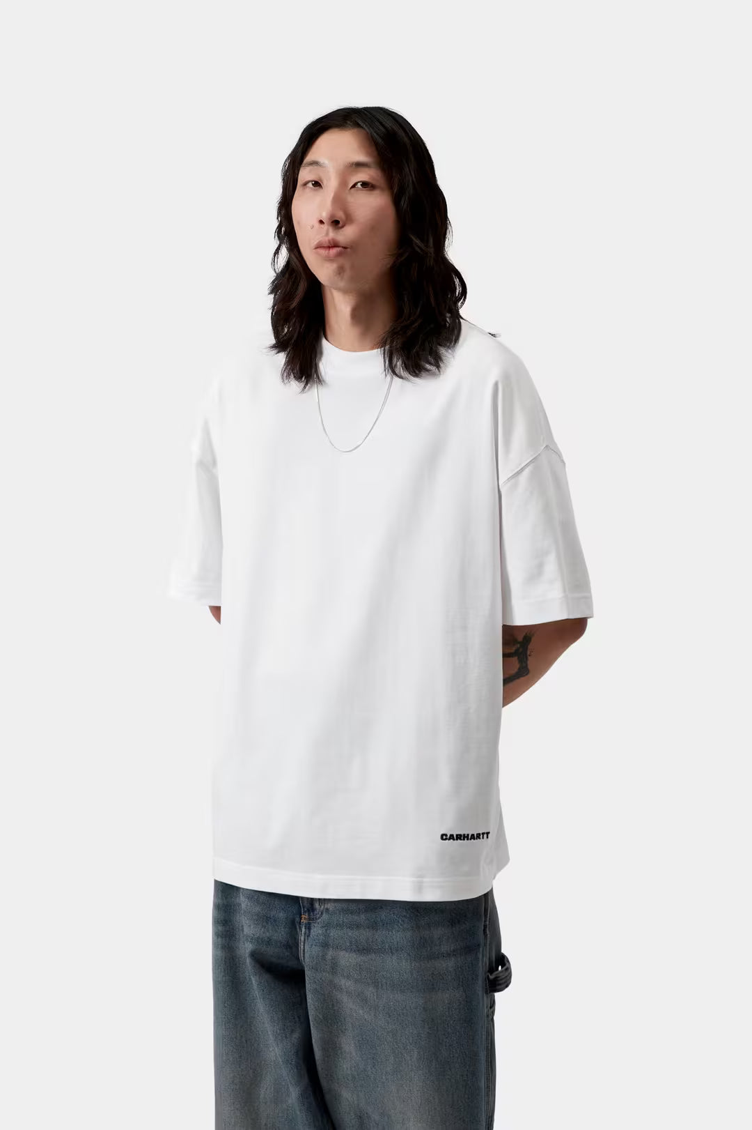 CARHARTT WIP S/S Link Script T-Shirt White / Black