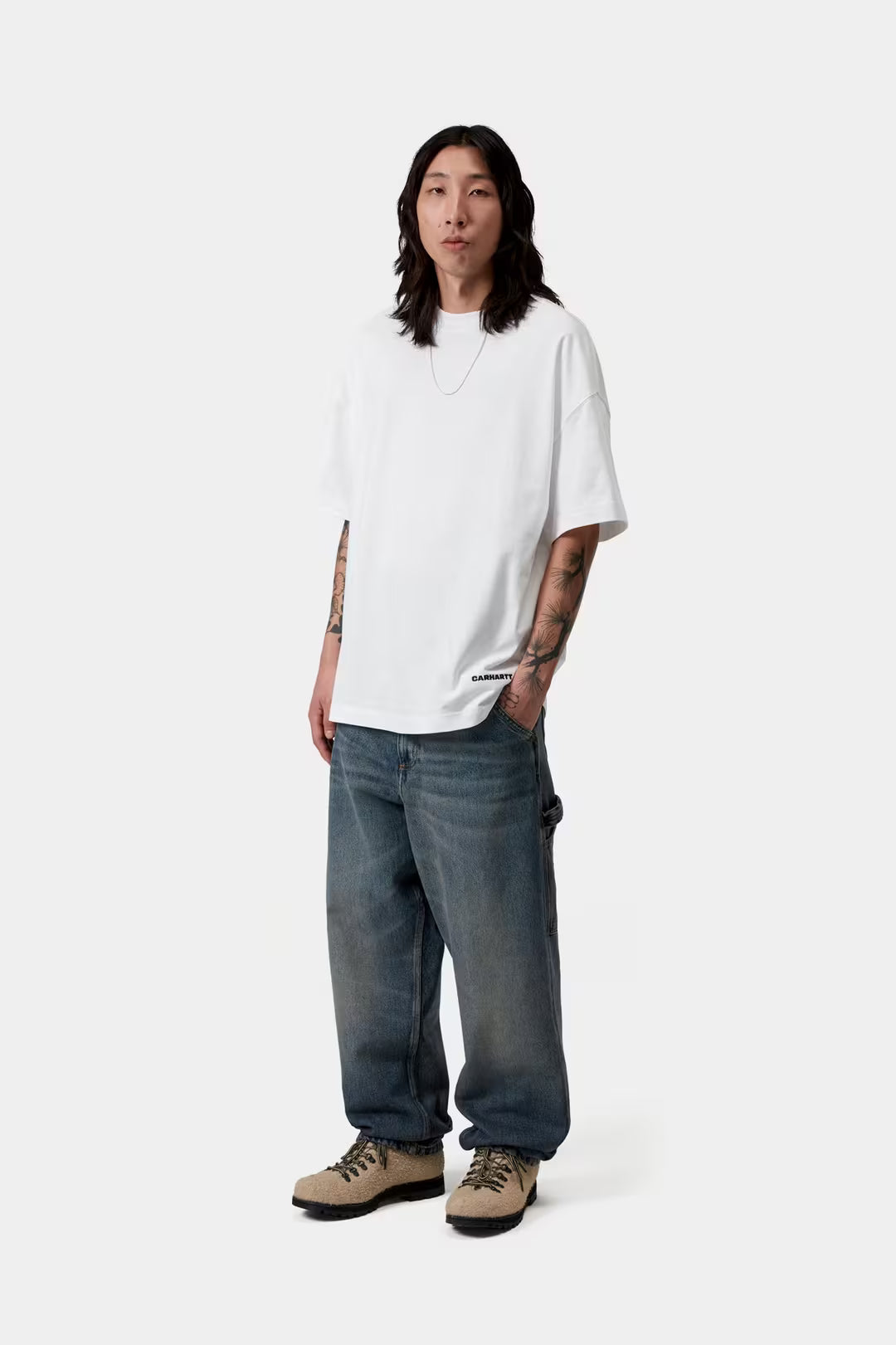 CARHARTT WIP S/S Link Script T-Shirt White / Black
