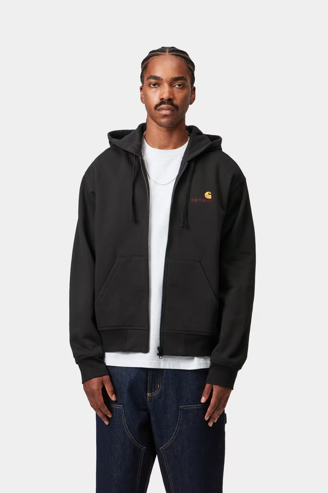 CARHARTT WIP Hooded American Script Jacket Black