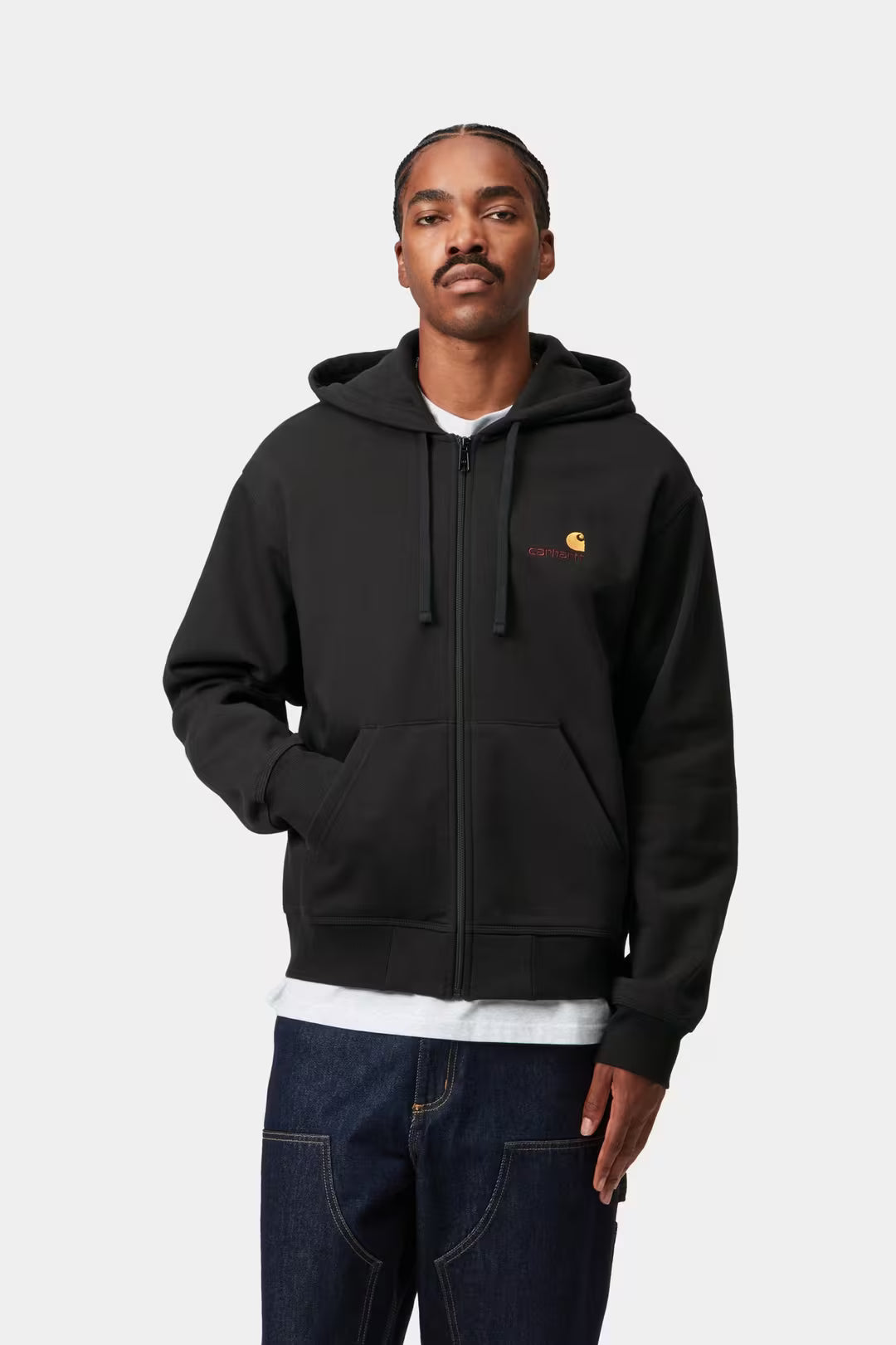 CARHARTT WIP Hooded American Script Jacket Black