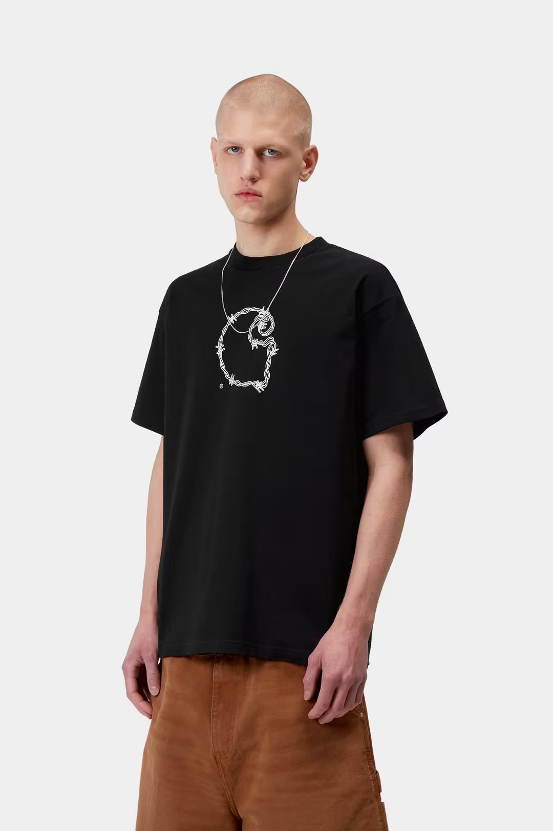 CARHARTT WIP S/S Barbwire C T-Shirt Black