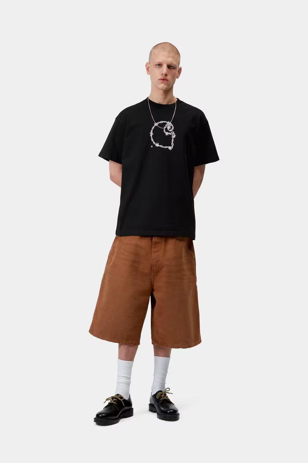 CARHARTT WIP S/S Barbwire C T-Shirt Black