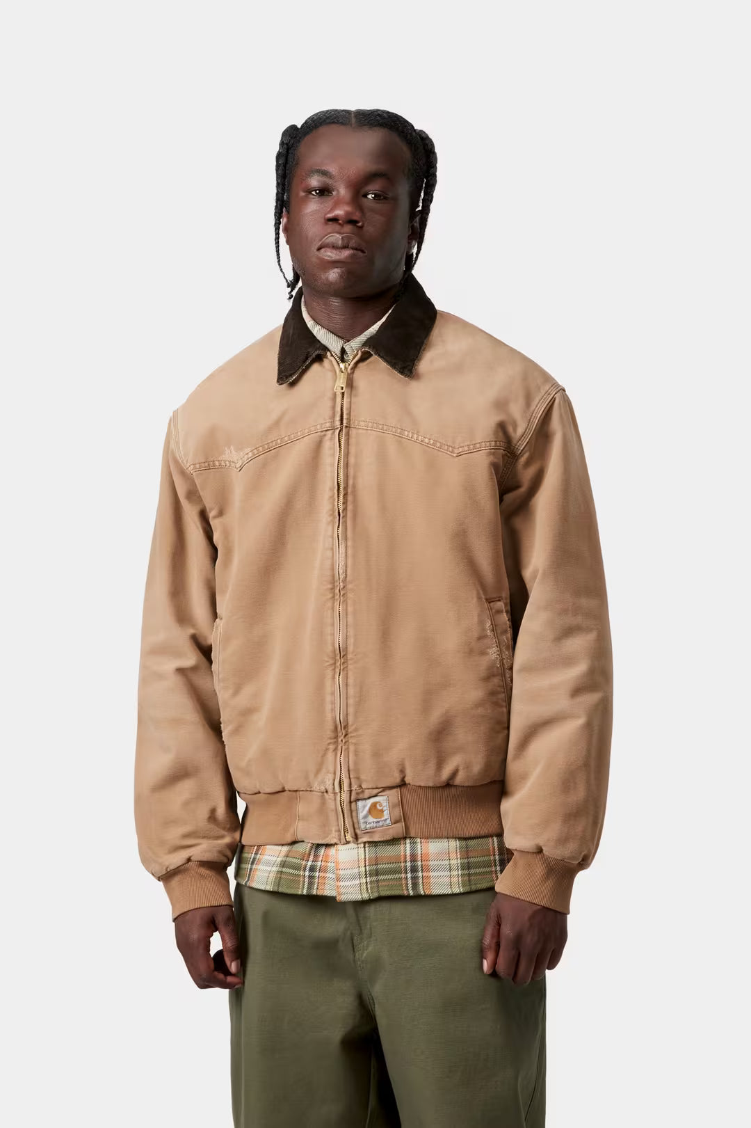 CARHARTT WIP OG Santa Fe Jacket Hamilton Brown / Tobacco, Grind washed