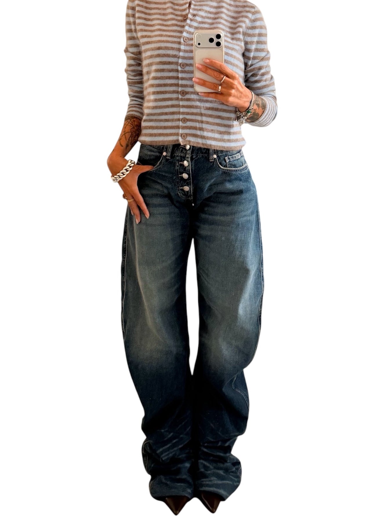 ICON DENIM Riri Stacked Barrel Jeans