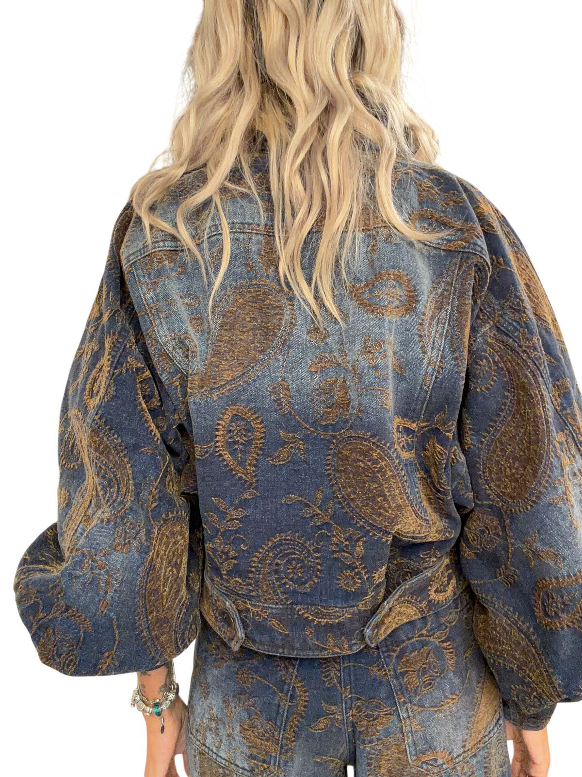 TENSIONE IN Giacca Jeans Damascato