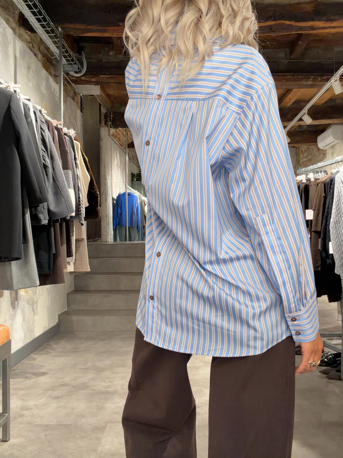 MERCI Camicia Over Righe