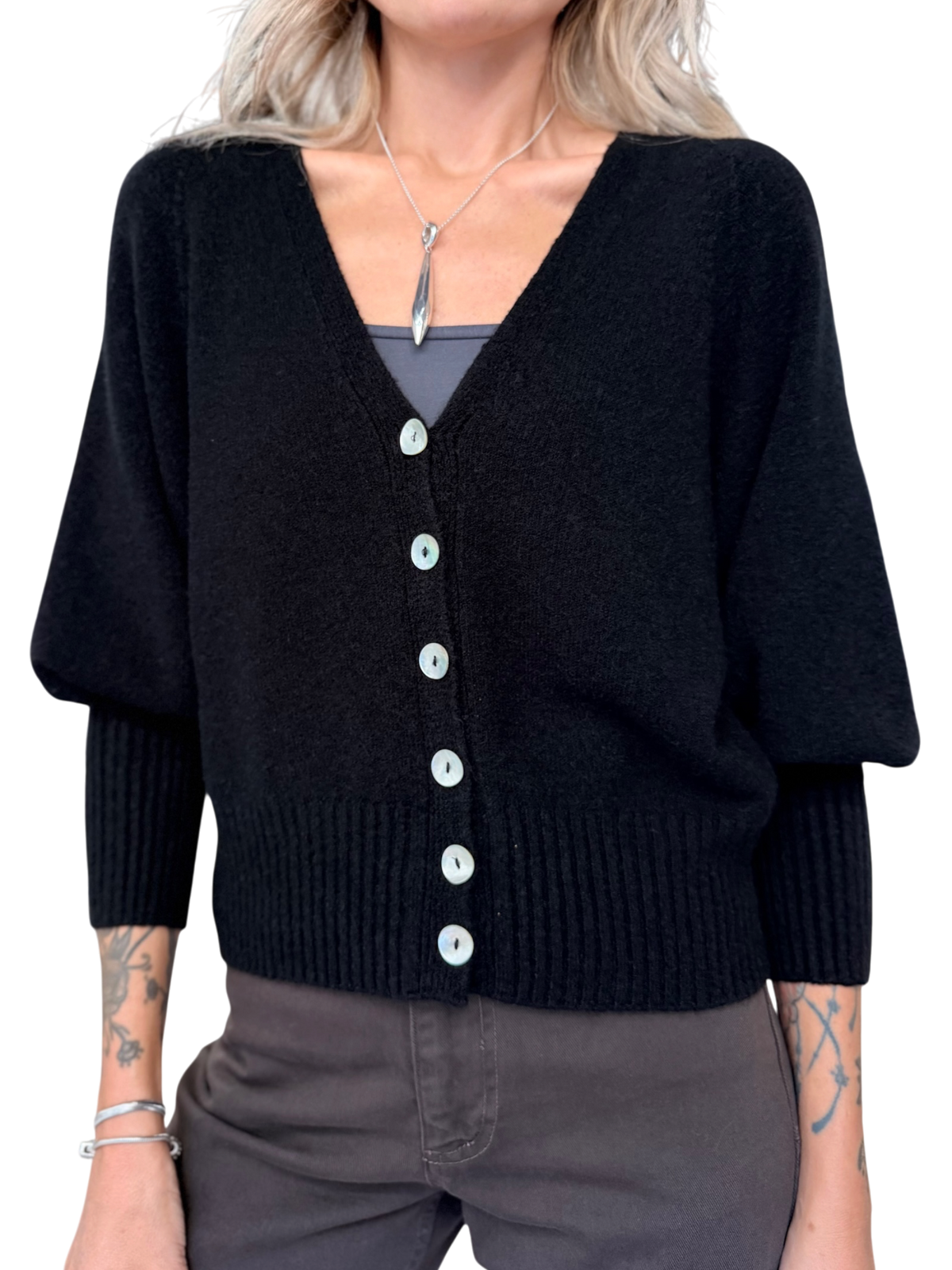 HAVE ONE Cardigan Maglia Nero