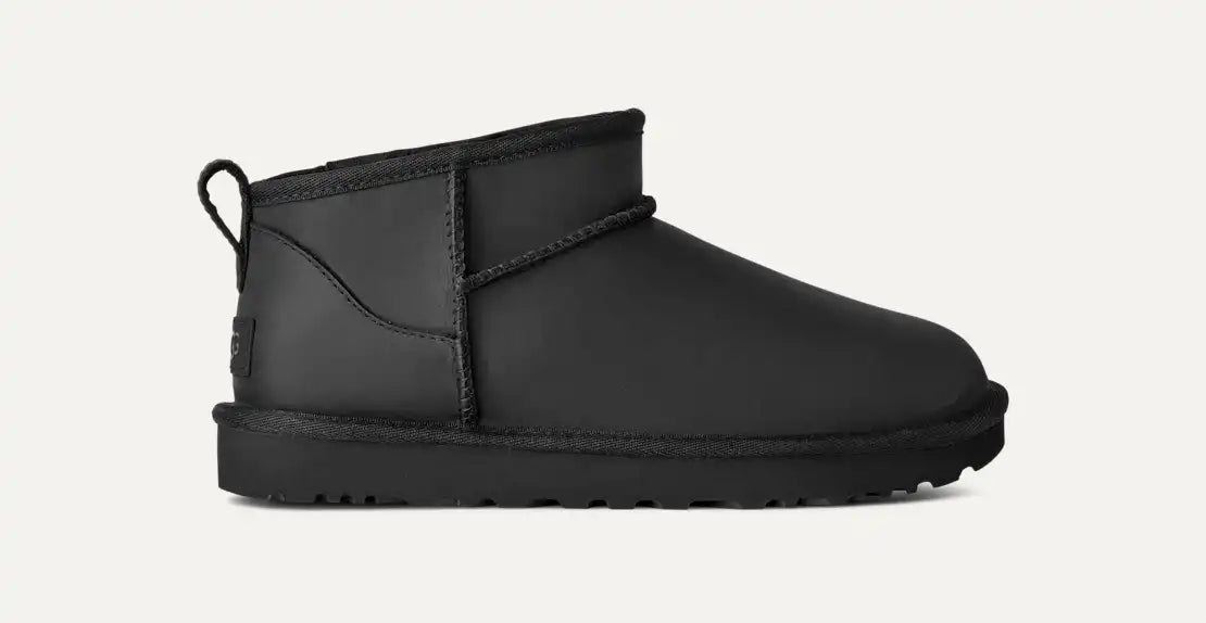 UGG Classic Ultra Mini Black Leather