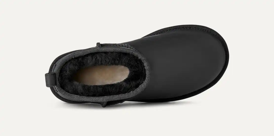 UGG Classic Ultra Mini Black Leather