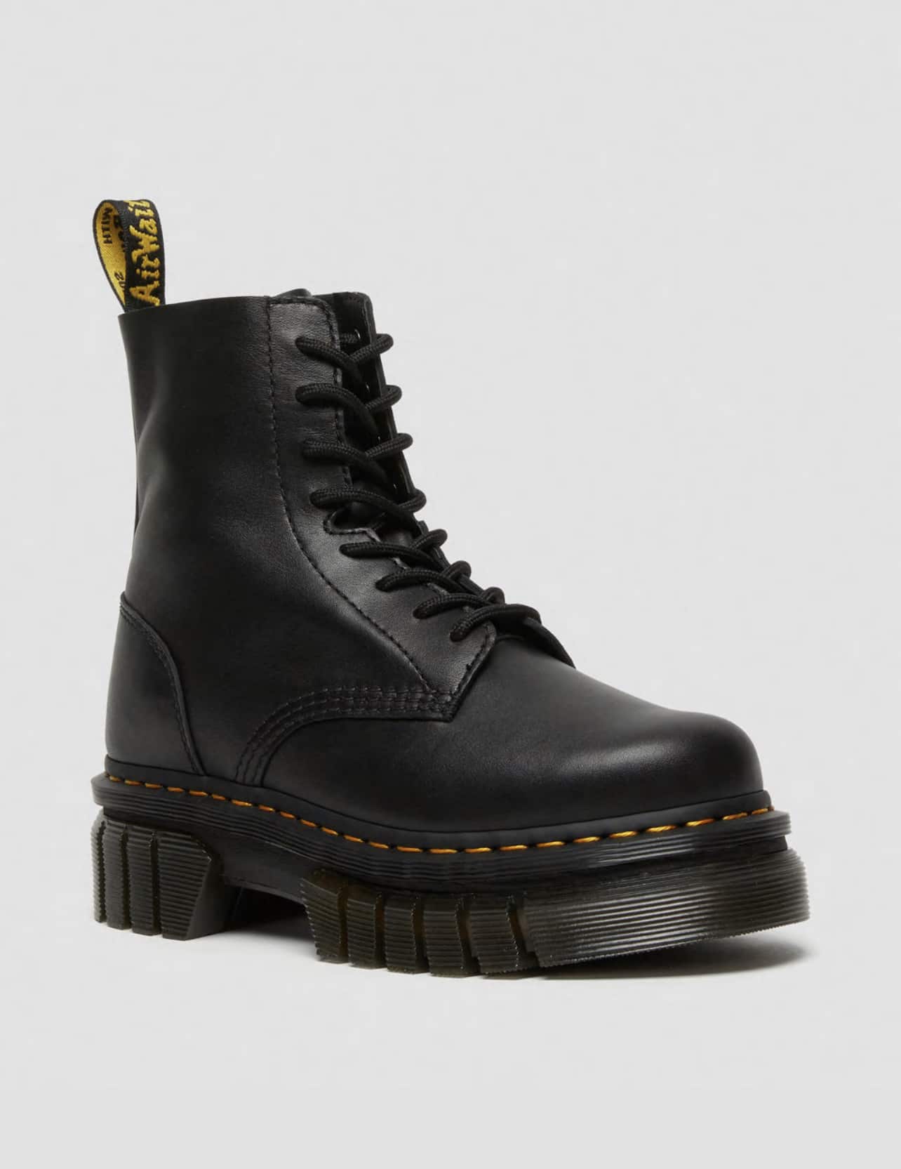 DR MARTENS STIVALE PIATTAFORMA AUDRICK IN PELLE NAPPA LUX