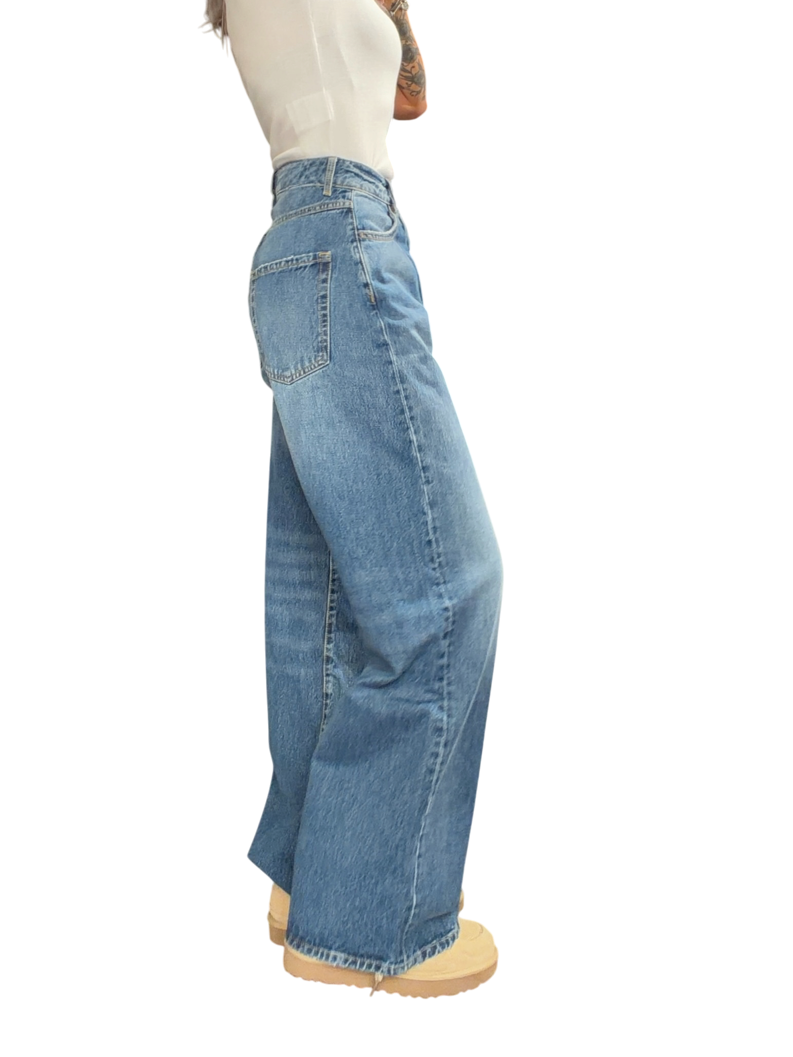 ICON DENIM Jeans Wide Leg DEBBY DEEP BLUE