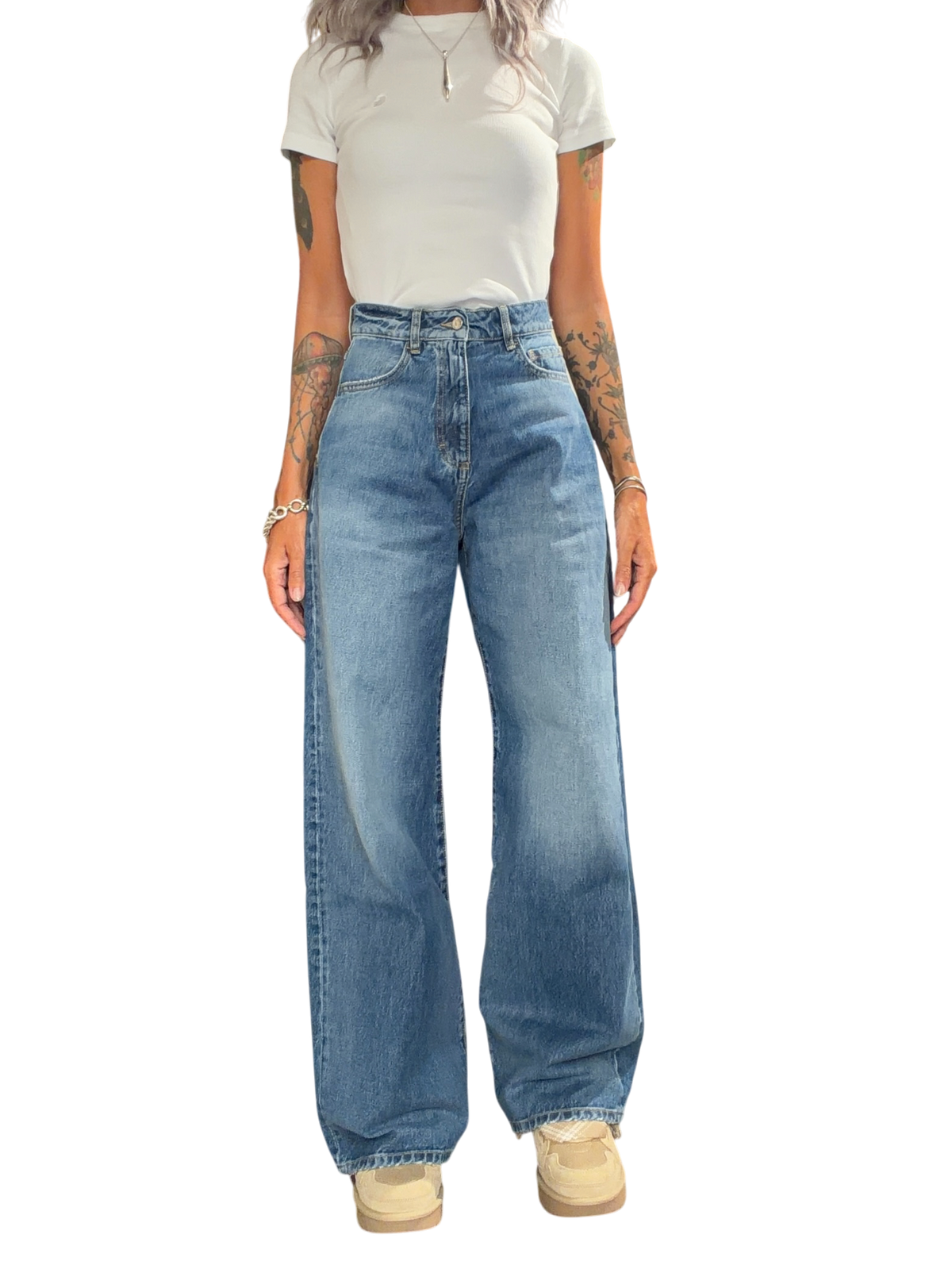 ICON DENIM Jeans Wide Leg DEBBY DEEP BLUE