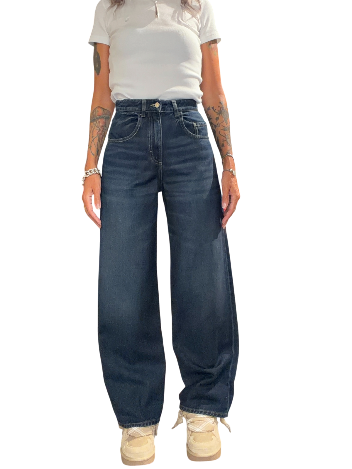 ICON DENIM Jeans Wide Leg POPPY DUSTY BLUE