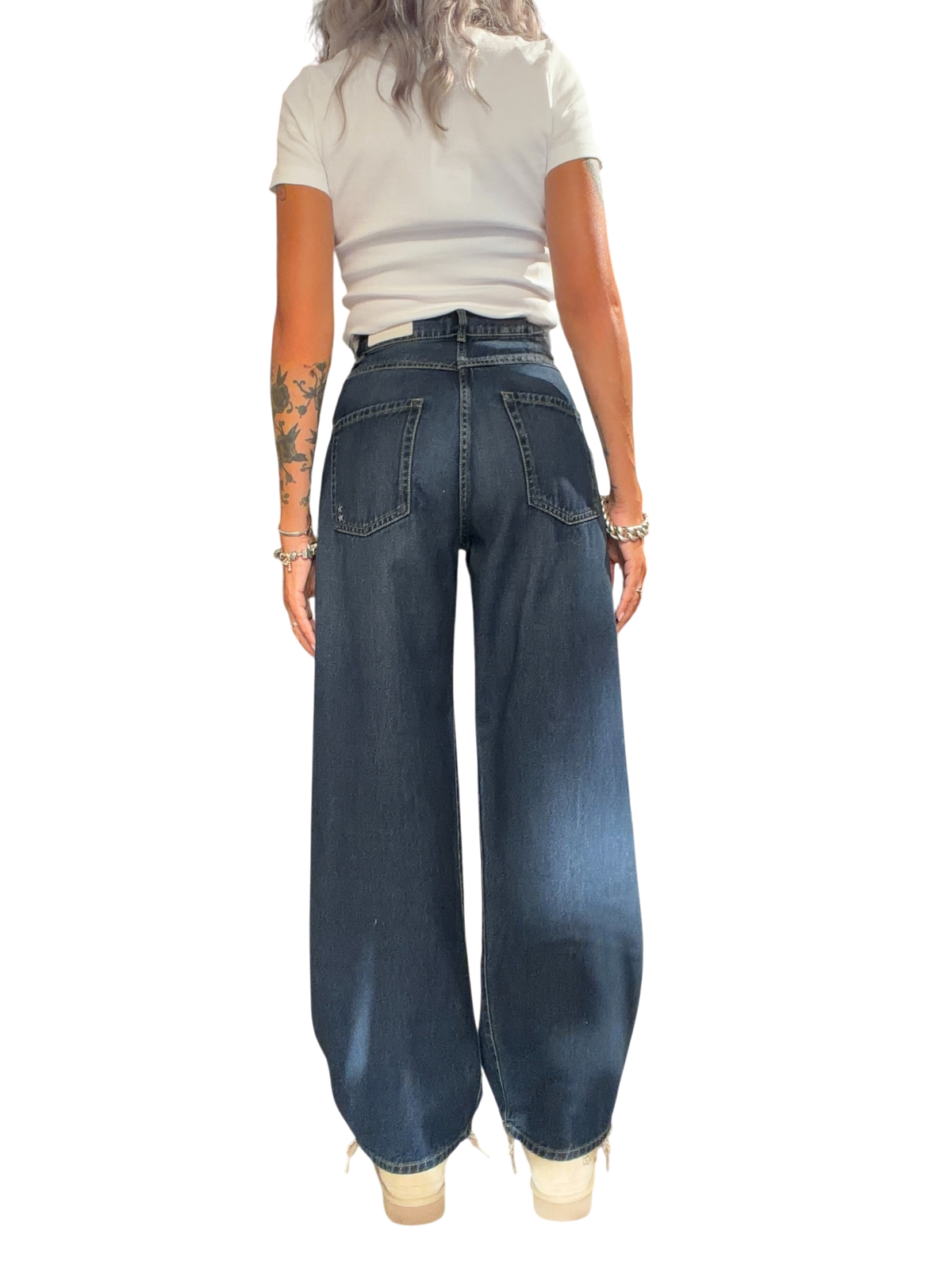 ICON DENIM Jeans Wide Leg POPPY DUSTY BLUE