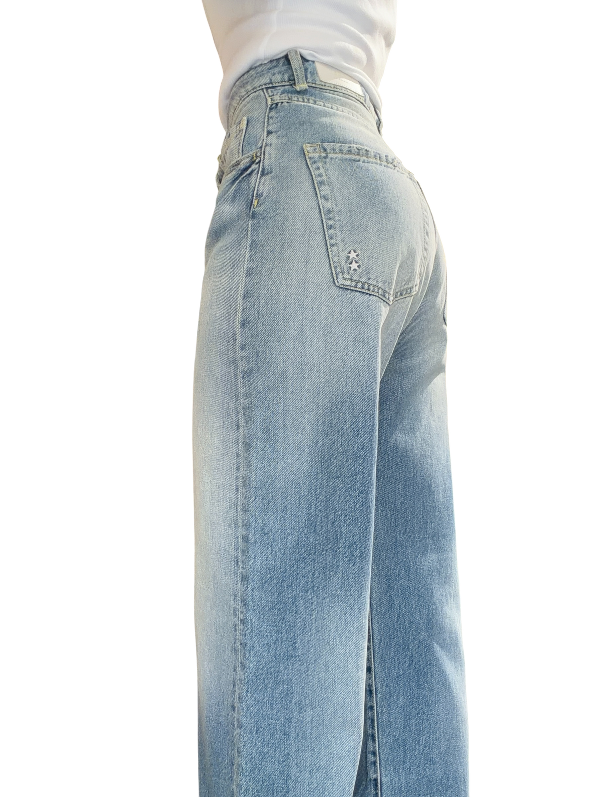 ICON DENIM Jeans Wide Leg POPPY VINTAGE BLUE