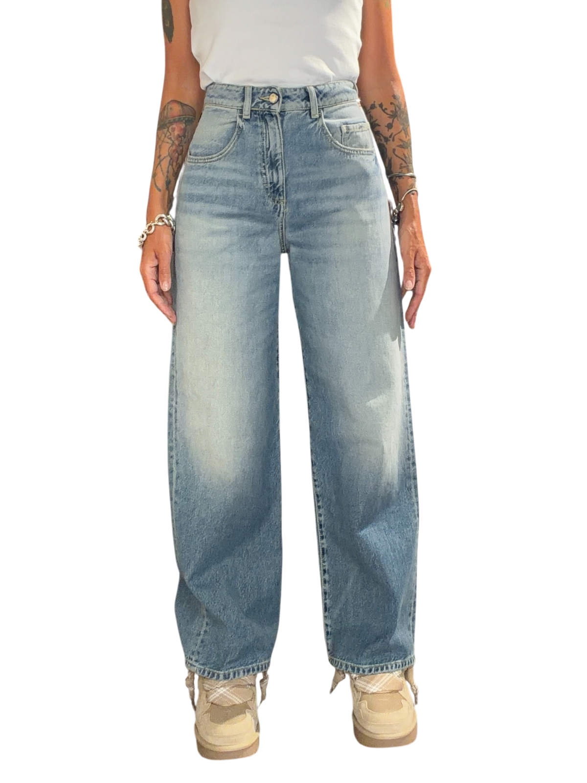 ICON DENIM Jeans Wide Leg POPPY VINTAGE BLUE