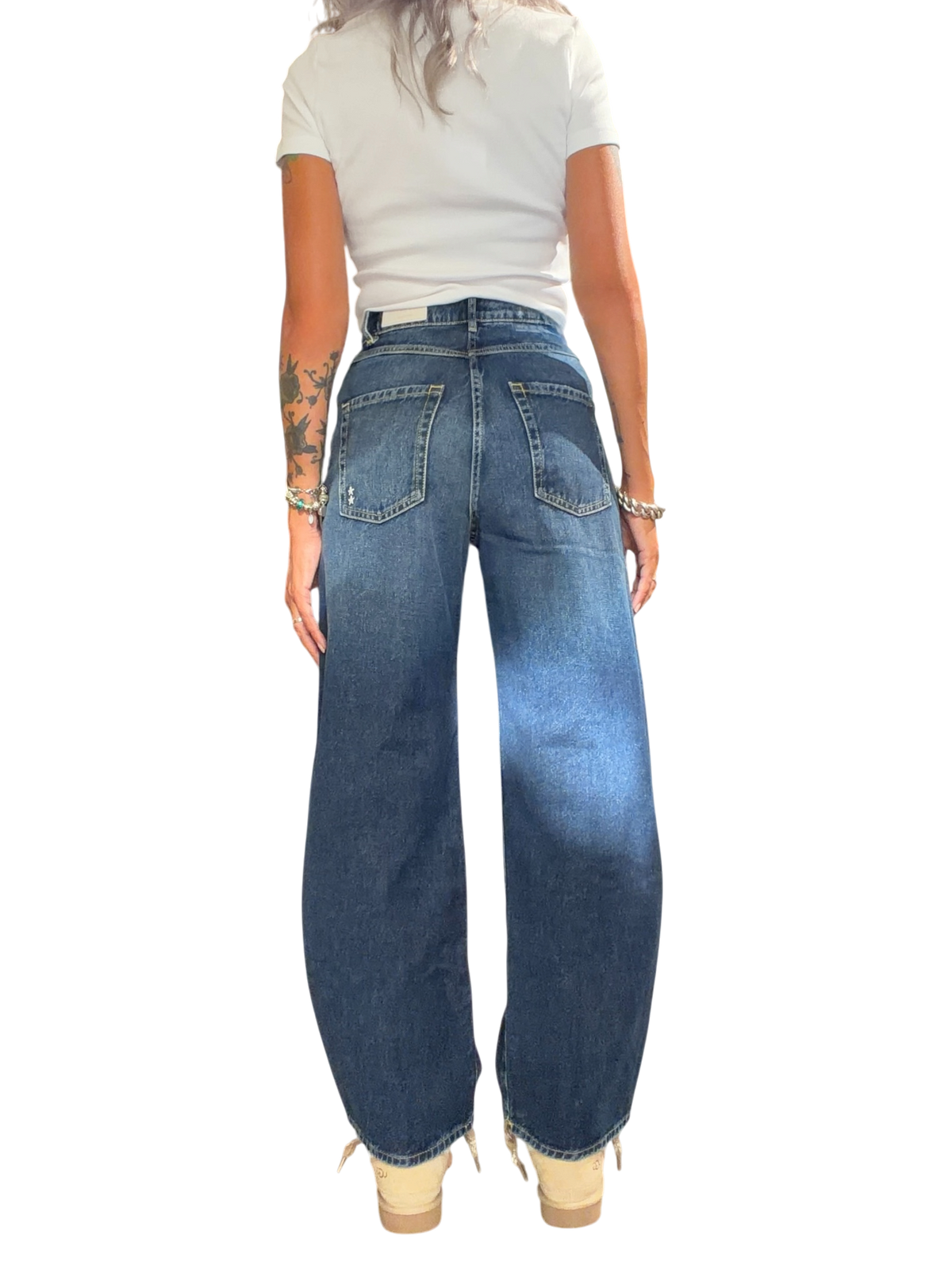 ICON DENIM Jeans Wide Leg POPPY DEEP BLUE