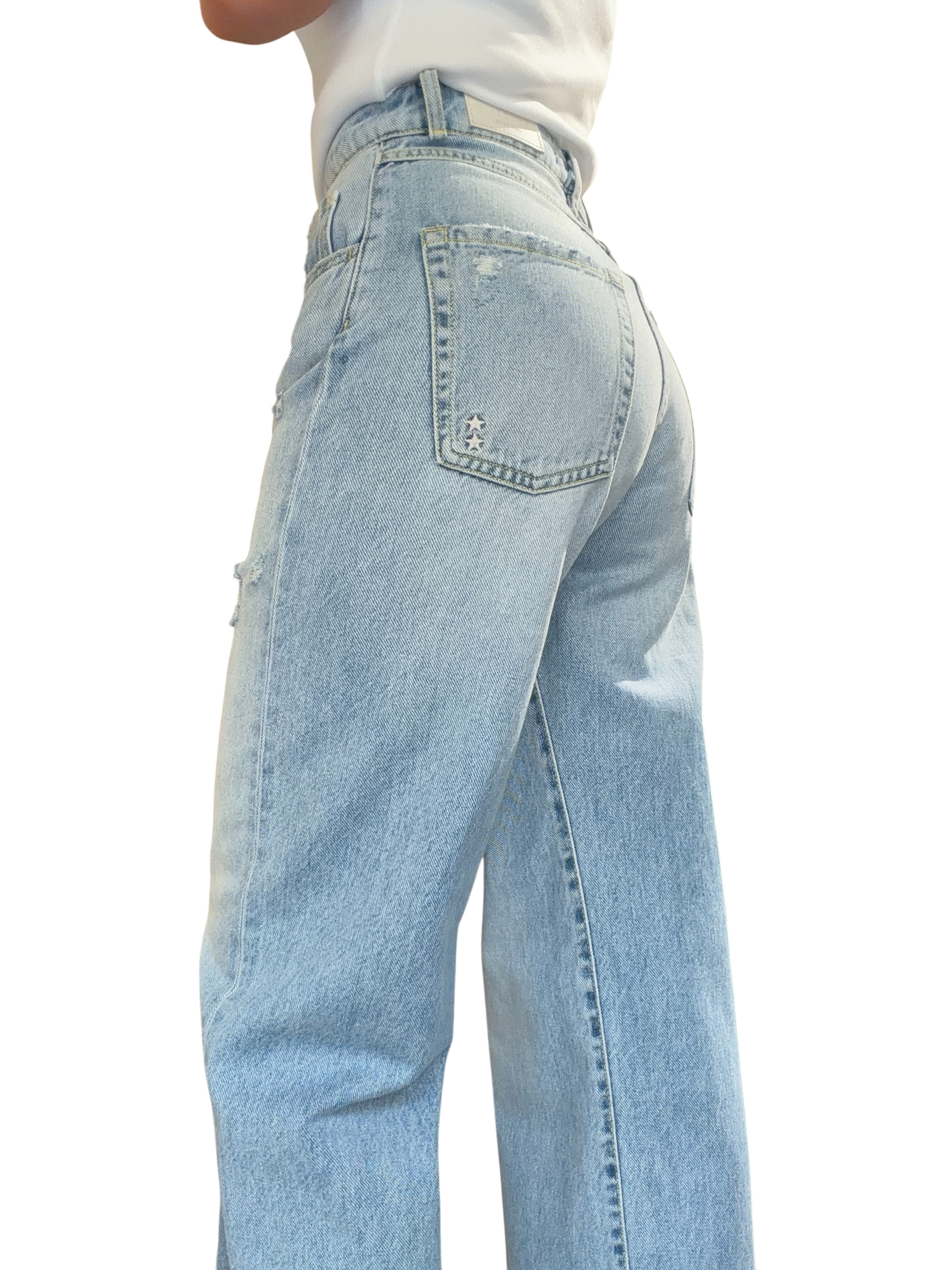 ICON DENIM Jeans Wide Leg POPPY SKY BLUE