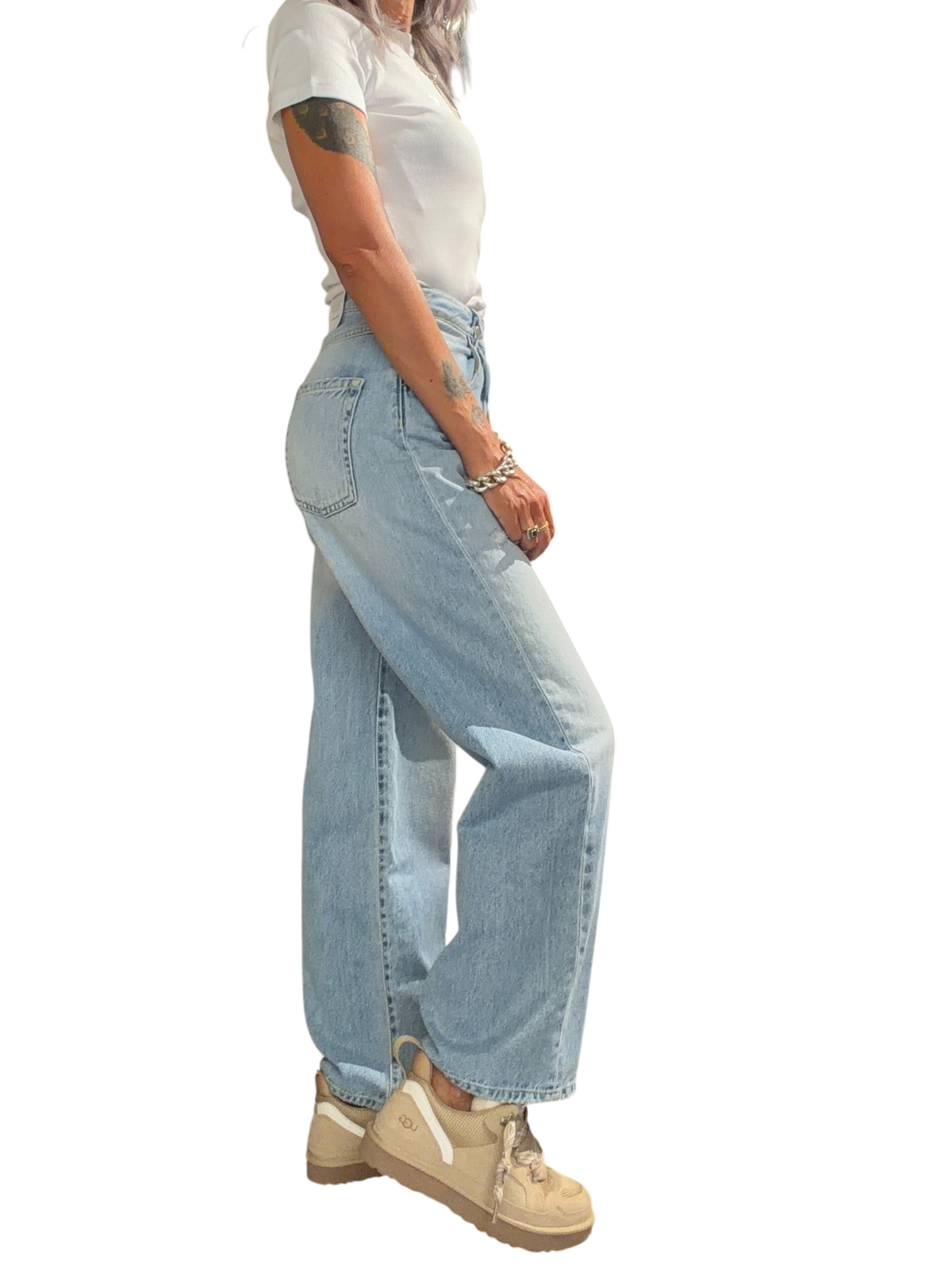 ICON DENIM Jeans Wide Leg POPPY SKY BLUE