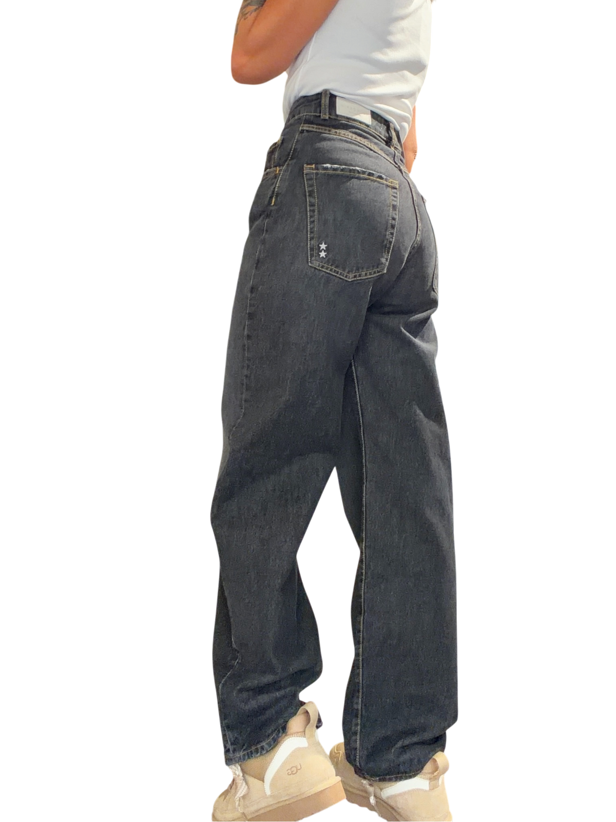 ICON DENIM Jeans Wide Leg POPPY NOIR