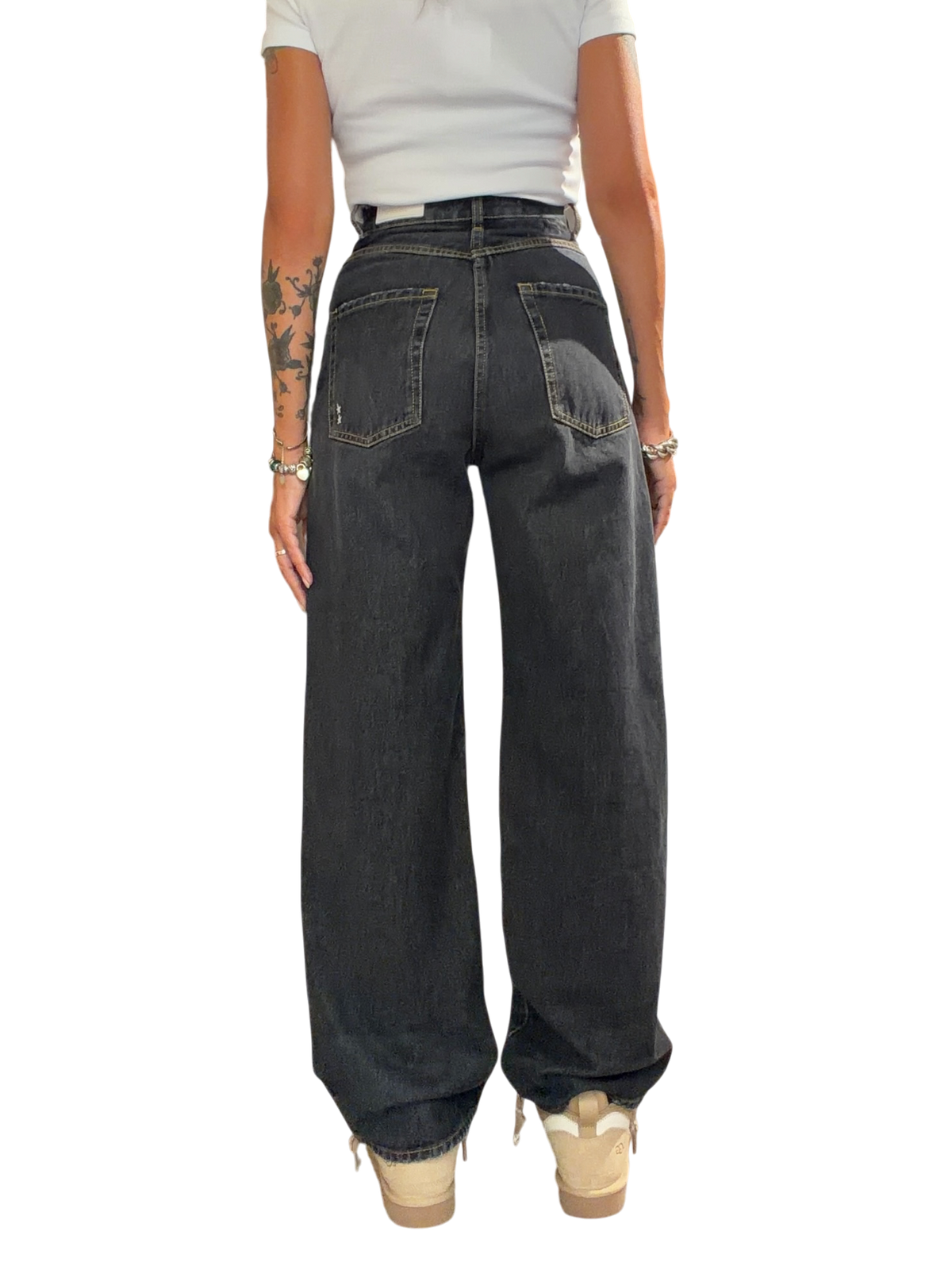 ICON DENIM Jeans Wide Leg POPPY NOIR