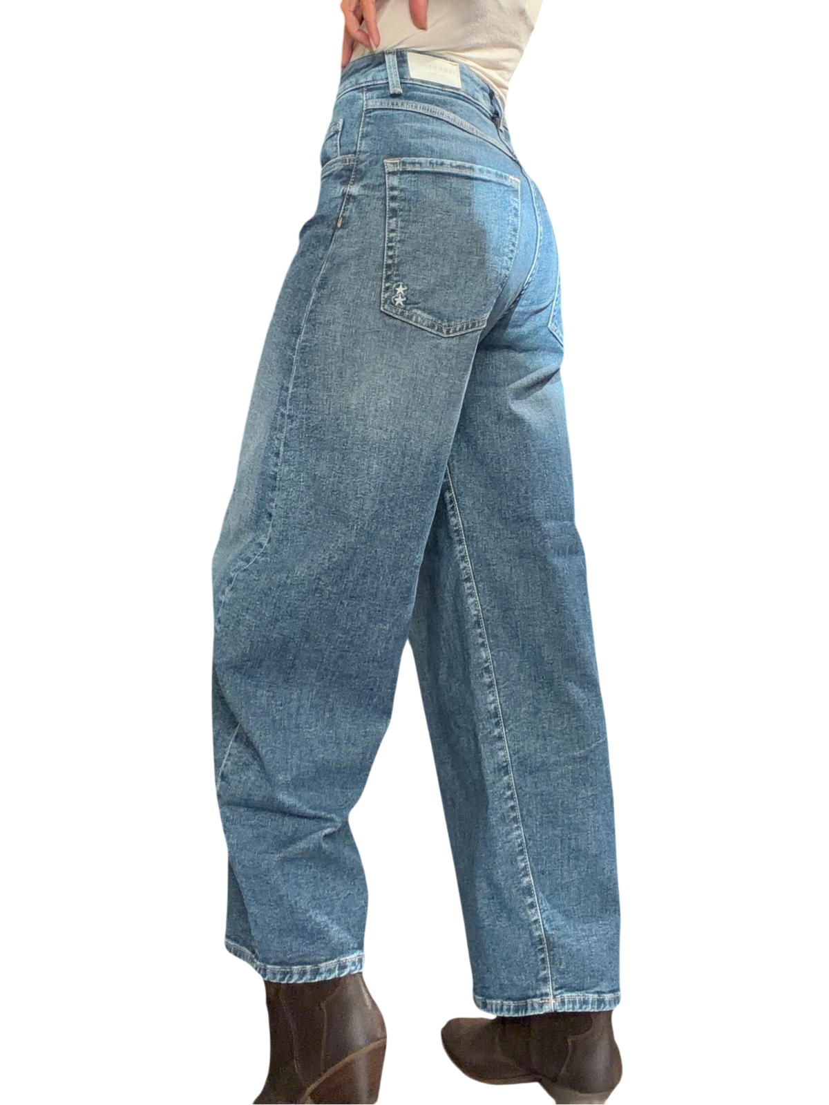 ICON DENIM Jeans Barrel GINNY DEEP BLUE