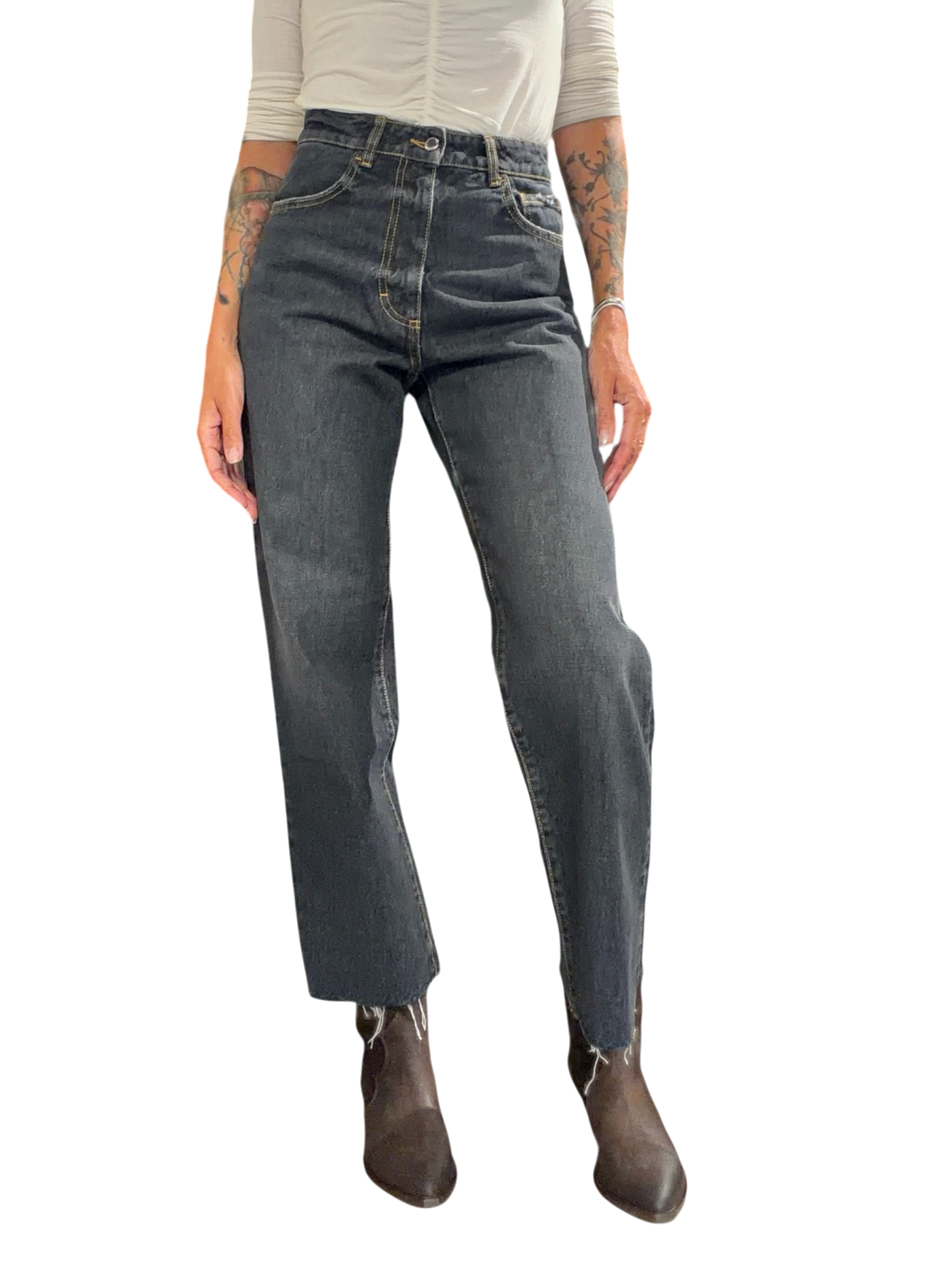 ICON DENIM Jeans a gamba dritta JILL NOIR