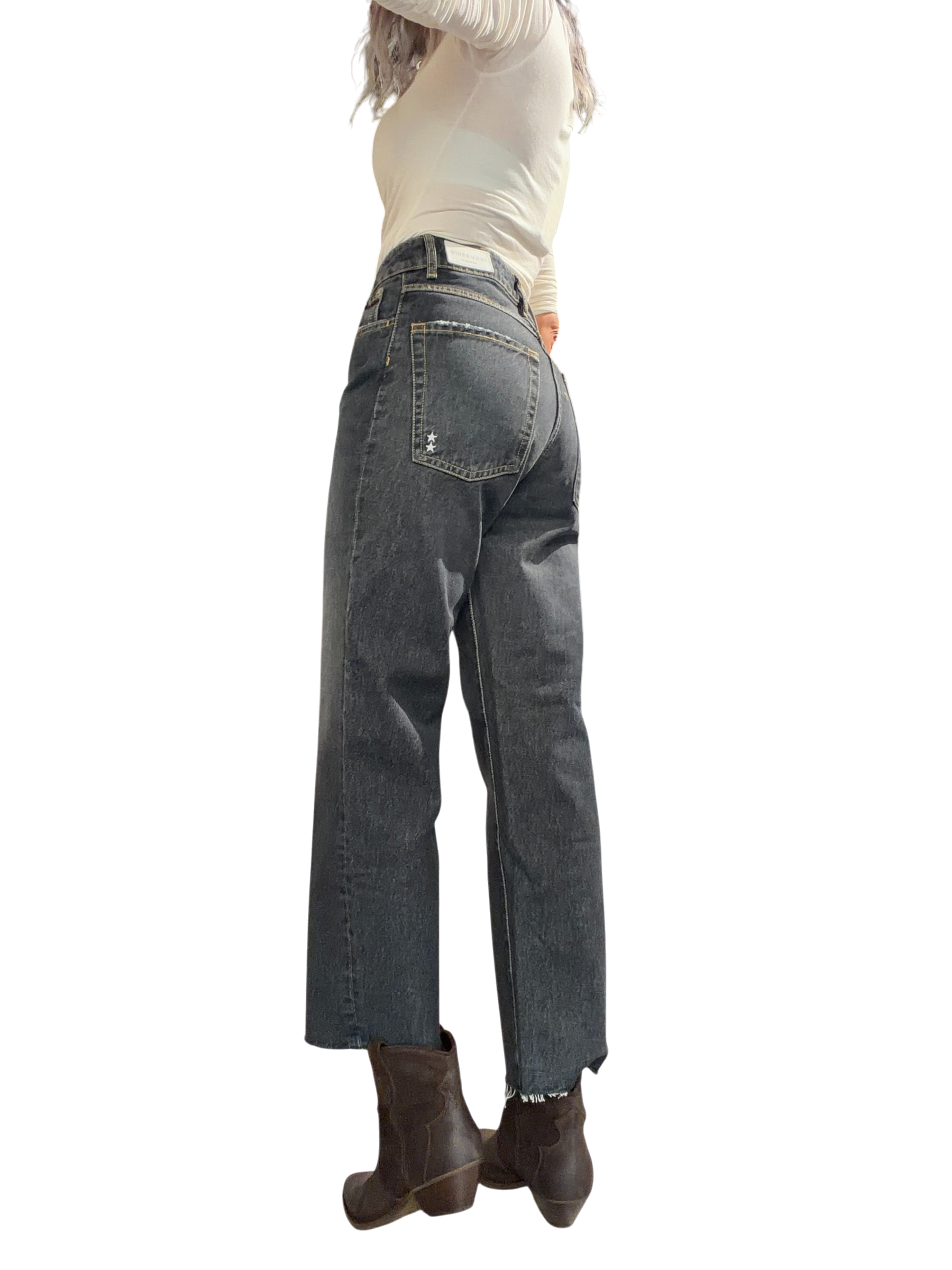 ICON DENIM Jeans a gamba dritta JILL NOIR