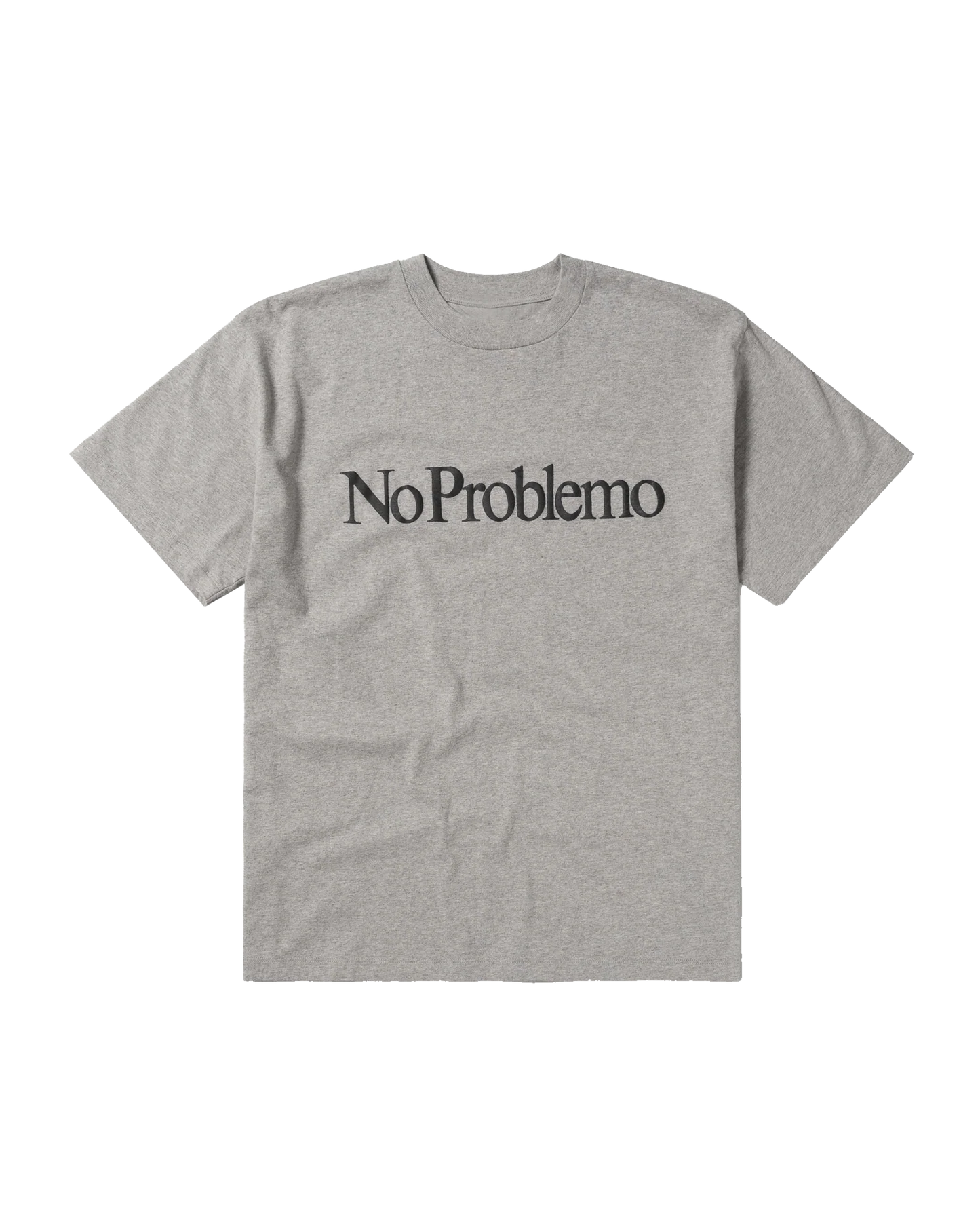 T-shirt NO PROBLEMO Logo Grigio Marl