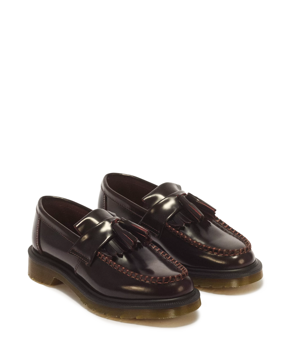 DR MARTENS Mocassini ADRIAN Con Nappe In Pelle Arcadia Cherry Red